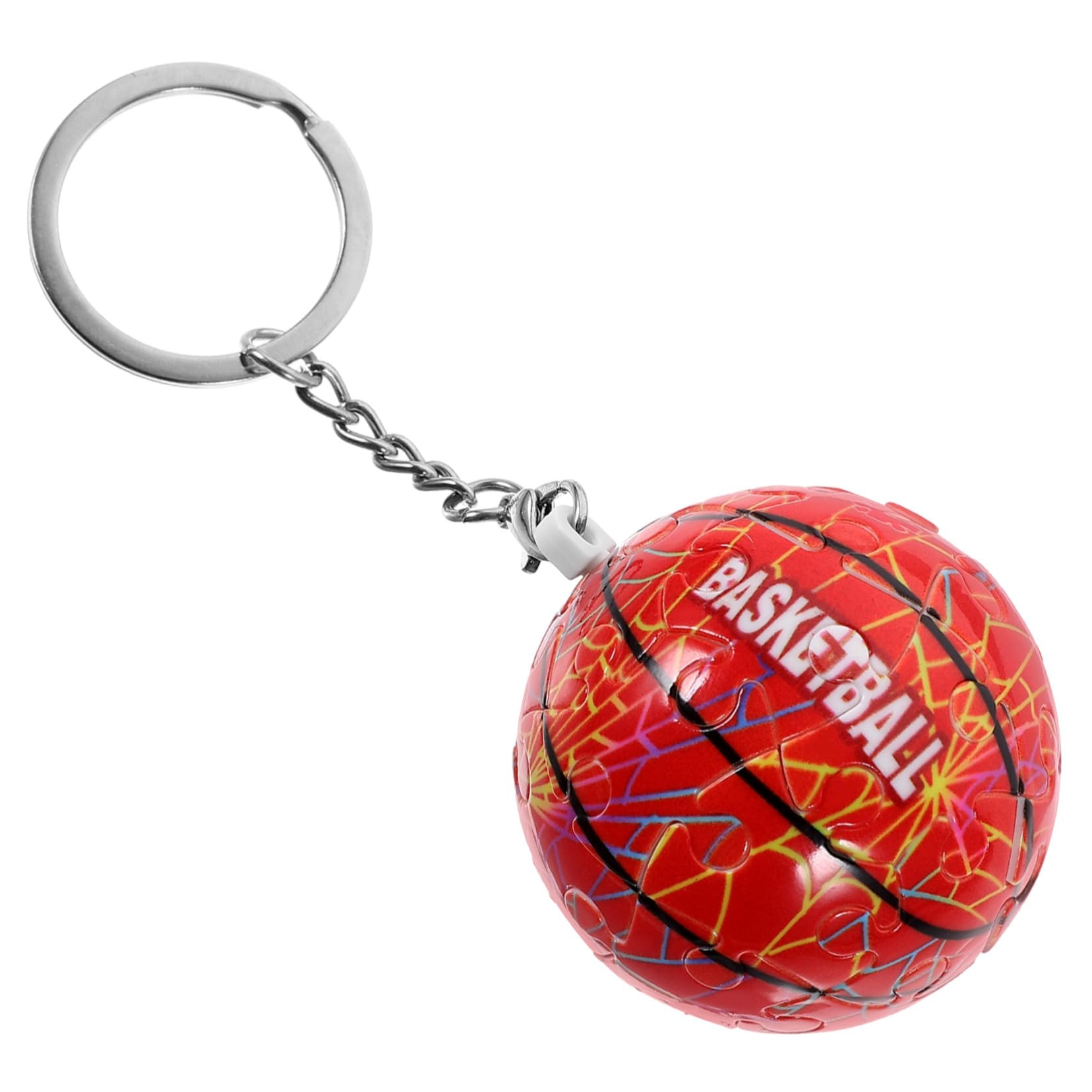 WESIEVYA Mini Basketball Keychains - Decorative Key Rings with Basketball Design - Perfect for Sports Enthusiasts, Gifts, and Bag Accessories
