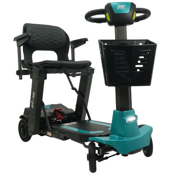 MOJO Automatic Folding Scooter - Lightweight & Portable Mobility Scooter for Adults & Seniors - Perfect for Travel, Shopping & Outdoor Adventures
