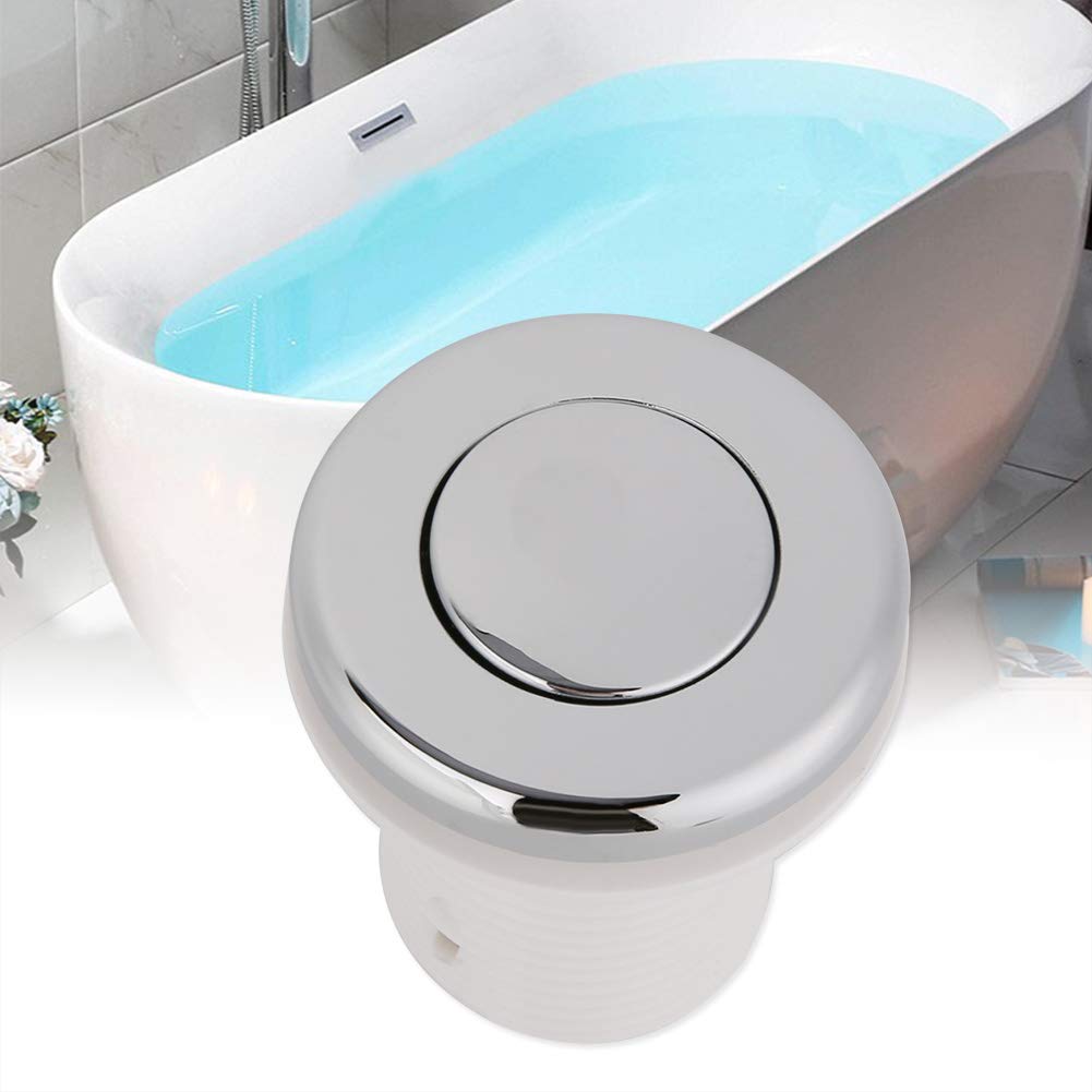 Pneumatic Button Air Pressure Switch - Easy to Install Pneumatic Air Switch for Hotel Restroom & Commercial Use | Durable Push Button for Bathroom Sink, Kitchen, and Industrial Applications