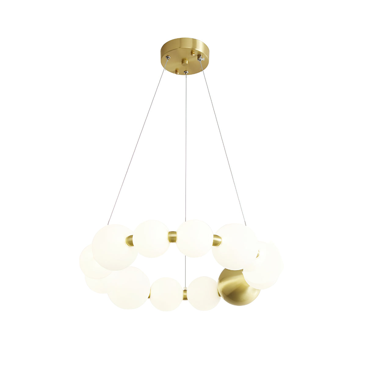 Aeyee Crystal Pearls Chandelier - Elegant Ceiling Light Fixture for Dining Room, Bedroom, Living Room & Wedding Decor