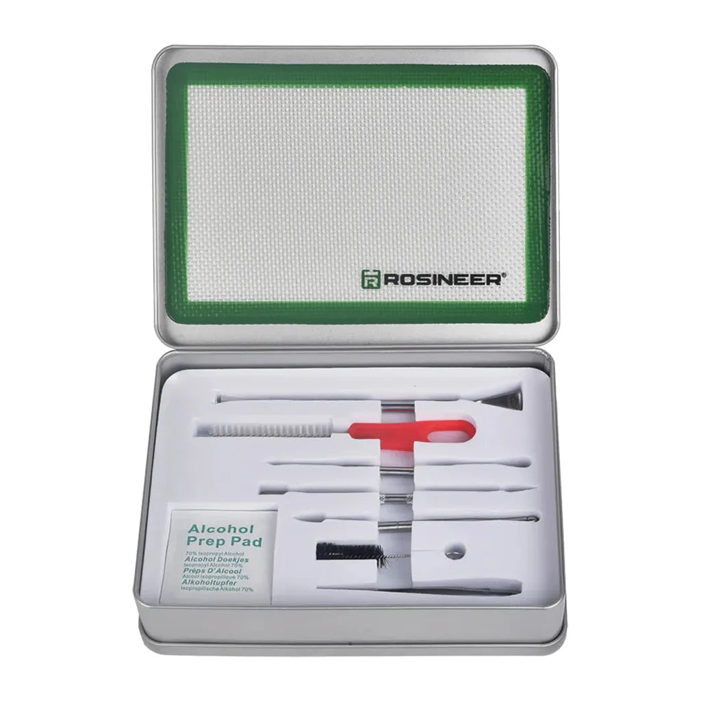 Premium Rosineer Dabbing & Cleaning Tool Kit - Essential Accessories for Wax Concentrates, Dab Rigs & E-Nails - Perfect for Home Use, Professional Dabbers & Cannabis Enthusiasts