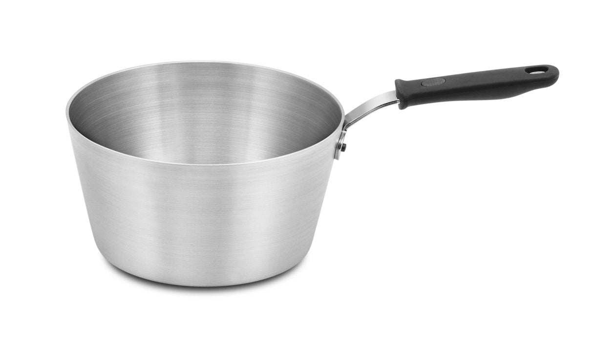 Vollrath Wear Ever 5.5 Qt Aluminum Sauce Pan with Silicone Handle - Perfect for Cooking, Boiling & Simmering Soups, Sauces & Pasta