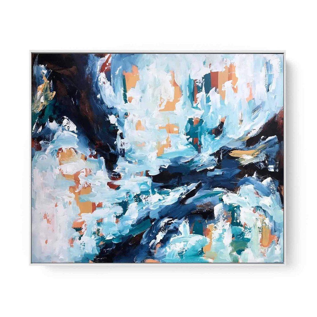 Serenity Large Oil Painting on Canvas - Handmade Wall Art for Living Room, Bedroom & Office Decor