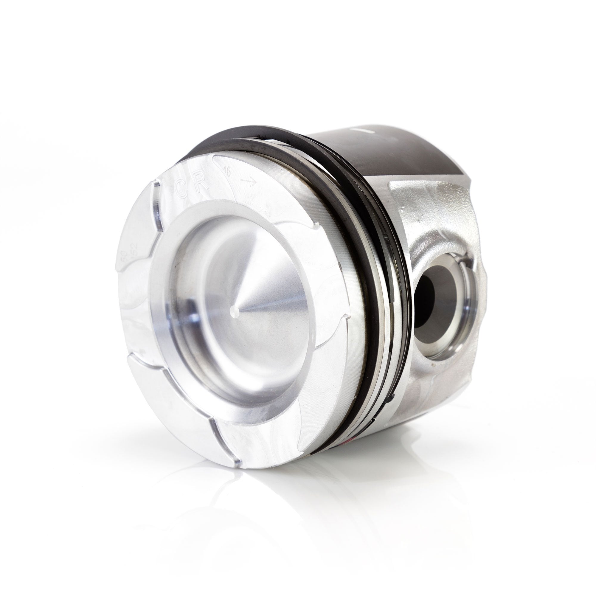 Mahle 6.7L Power Stroke 34MM Wrist Pin 11-16MY Flycut & De-Lipped Single Piston Kit with Rings - Engine Rebuild & Performance Upgrade for Ford Diesel Trucks