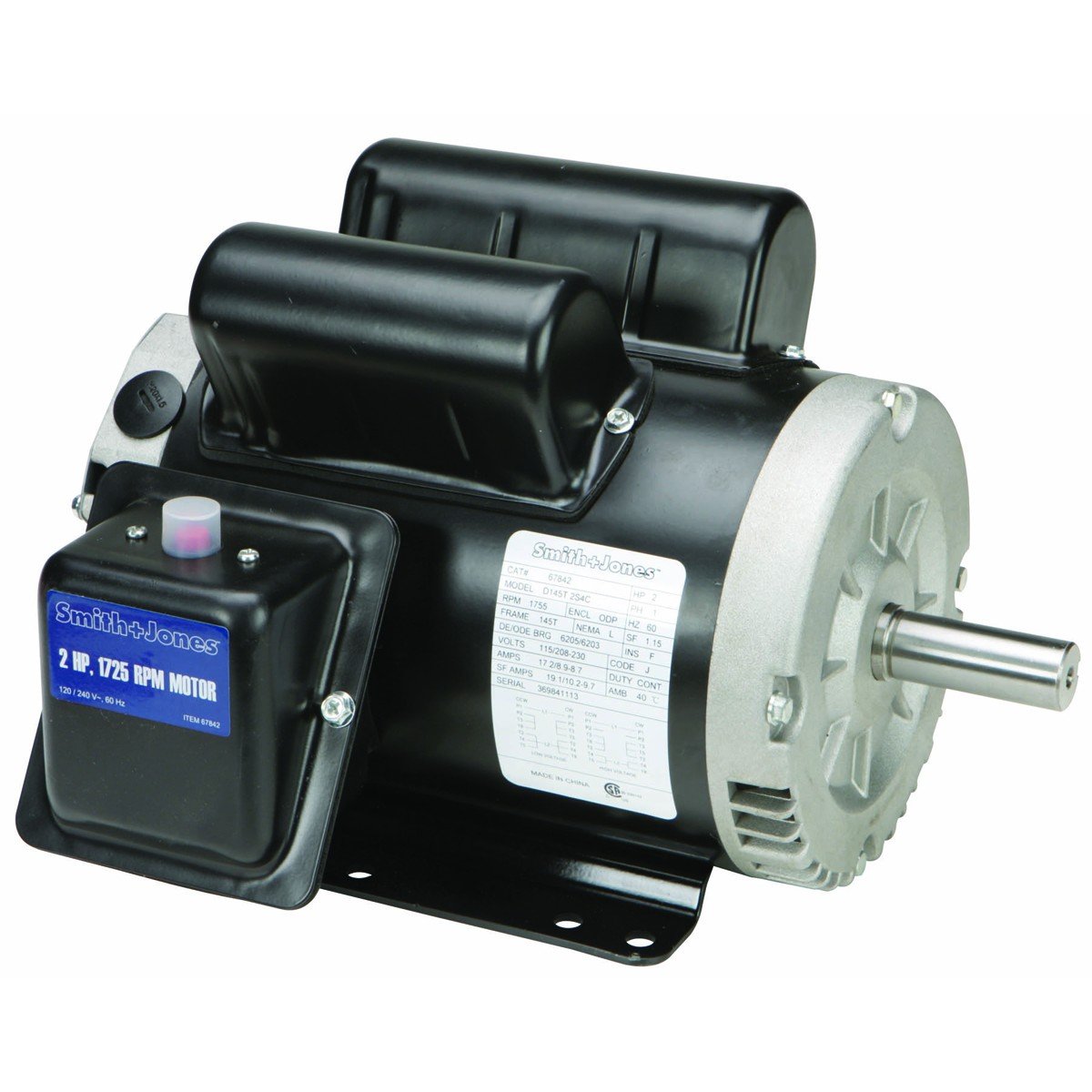 2 HP Compressor Duty Motor - Heavy Duty Electric Motor for Air Compressors, Pumps & Industrial Equipment | Reliable & Durable for Workshops, Factories & HVAC Systems