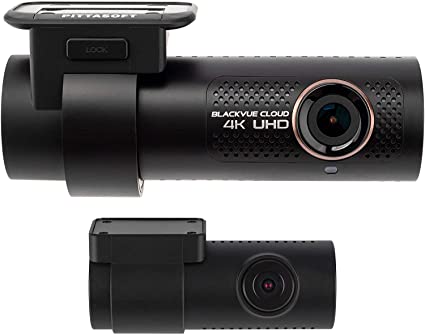 BlackVue DR900X 2CH IR Plus 32GB 4K Dual Channel Dash Cam with Infrared Rear Camera - for Night Driving, Uber/Lyft, Fleet Vehicles & Road Trip Safety