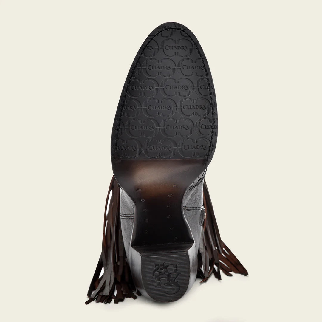 Women's Cuadra Chocolate Western Cowgirl Python Leather Ankle Boots - Stylish & Comfortable for Country Rides, Rodeos & Night Out