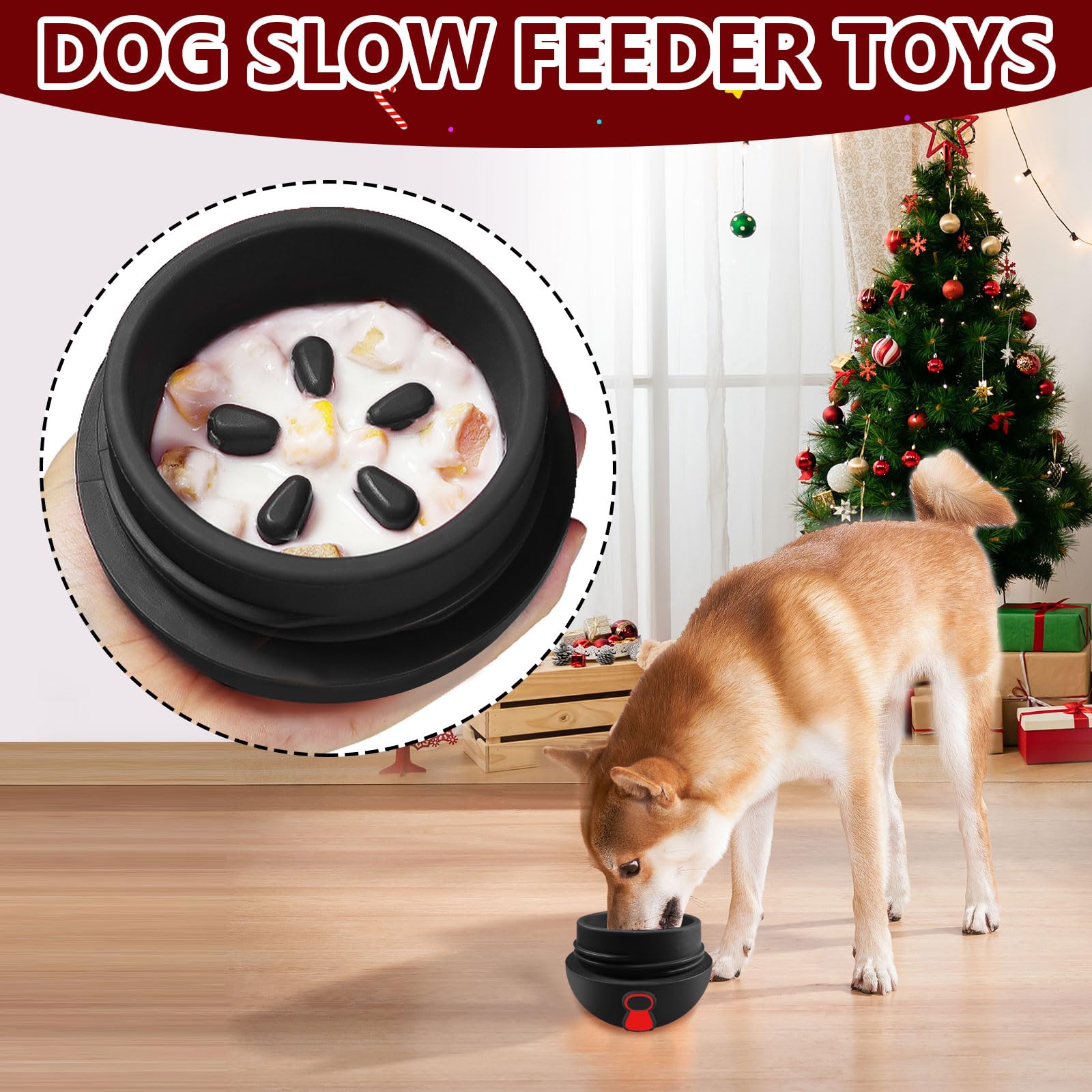 Yipetor XL Dog Chew Toys - Frozen Treat Dispensing Chew Toy for Large Dogs (Black) | Interactive Puzzle Feeder for Mental Stimulation & Teeth Cleaning | Perfect for Aggressive Chewers, Boredom Relief & Training Rewards
