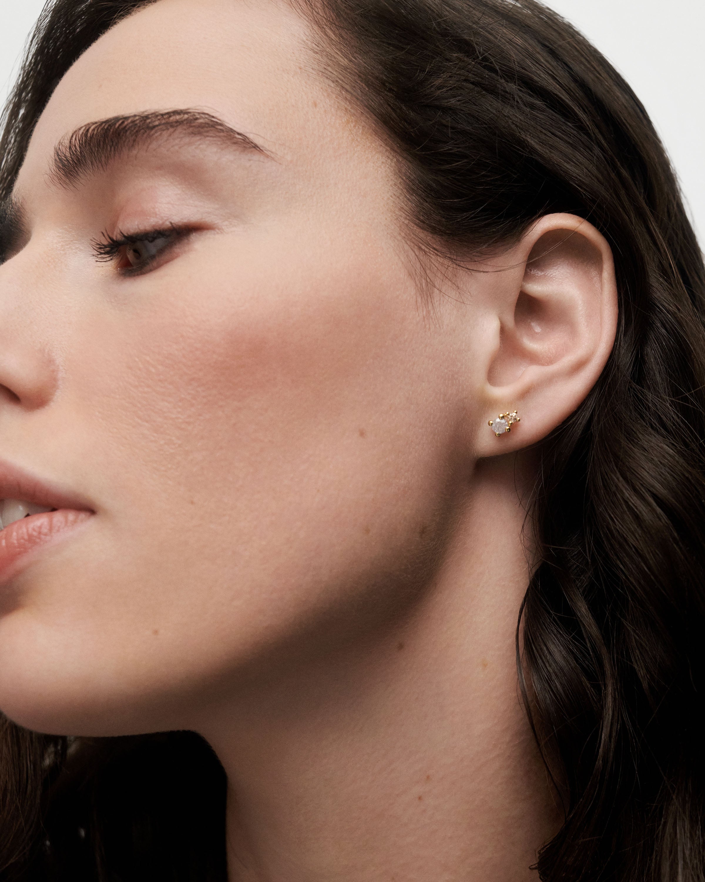 Stylish Fog Stud Earrings for Women - Hypoallergenic Silver Plated Earrings for Daily Wear & Gift Giving - Perfect for Parties, Weddings & Casual Outfits