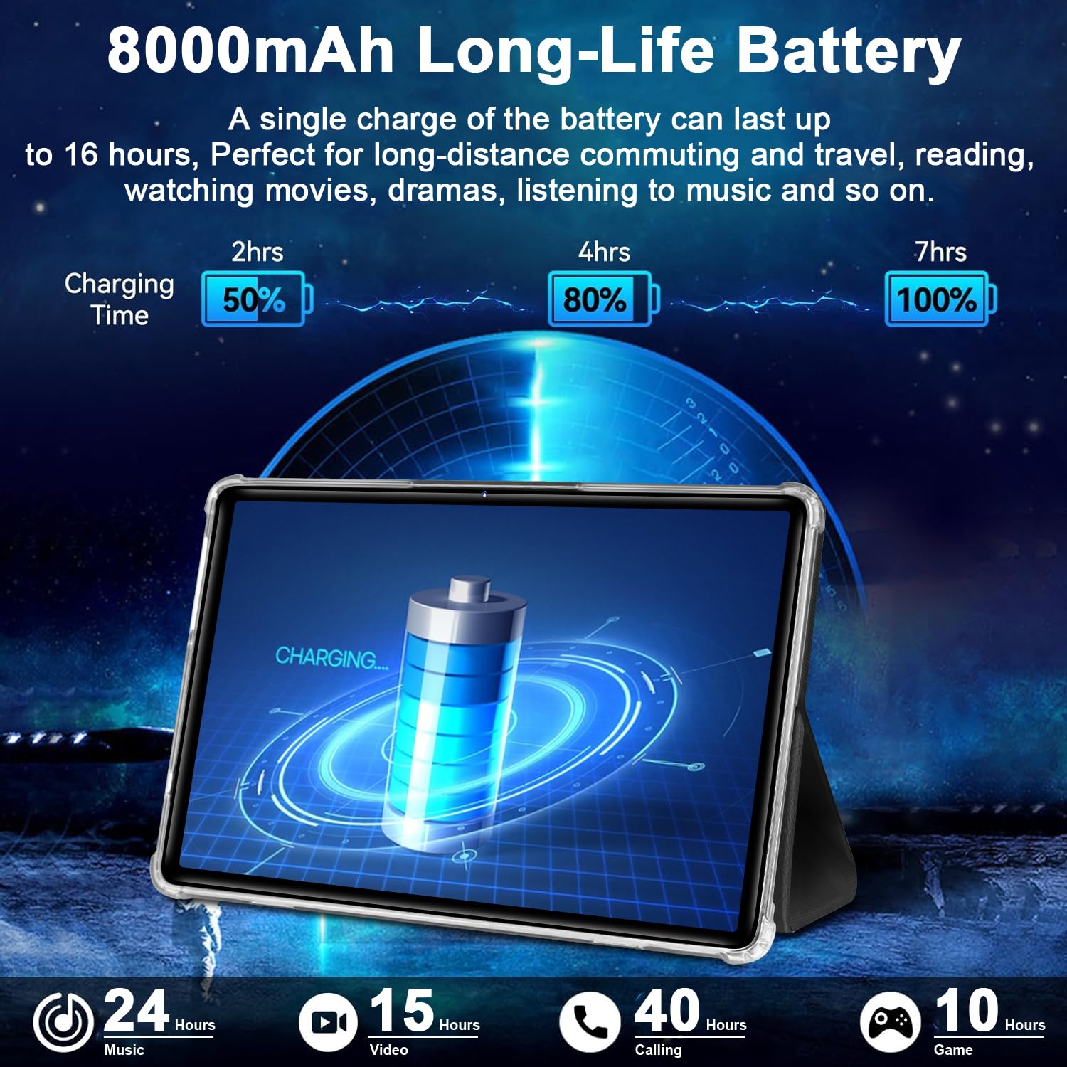 ZIOVO 10 Inch Android 14 Tablet with 22GB RAM 128GB ROM (Expandable 1TB), Widevine L1, 5G WiFi, Octa-Core 2.0GHz, 8000mAh Battery, 5MP+8MP Cameras, Bluetooth 5.0, AGPS, Metal Body - Includes Keyboard & Mouse (Gray) - Perfect for Work, Study, and Entertainment