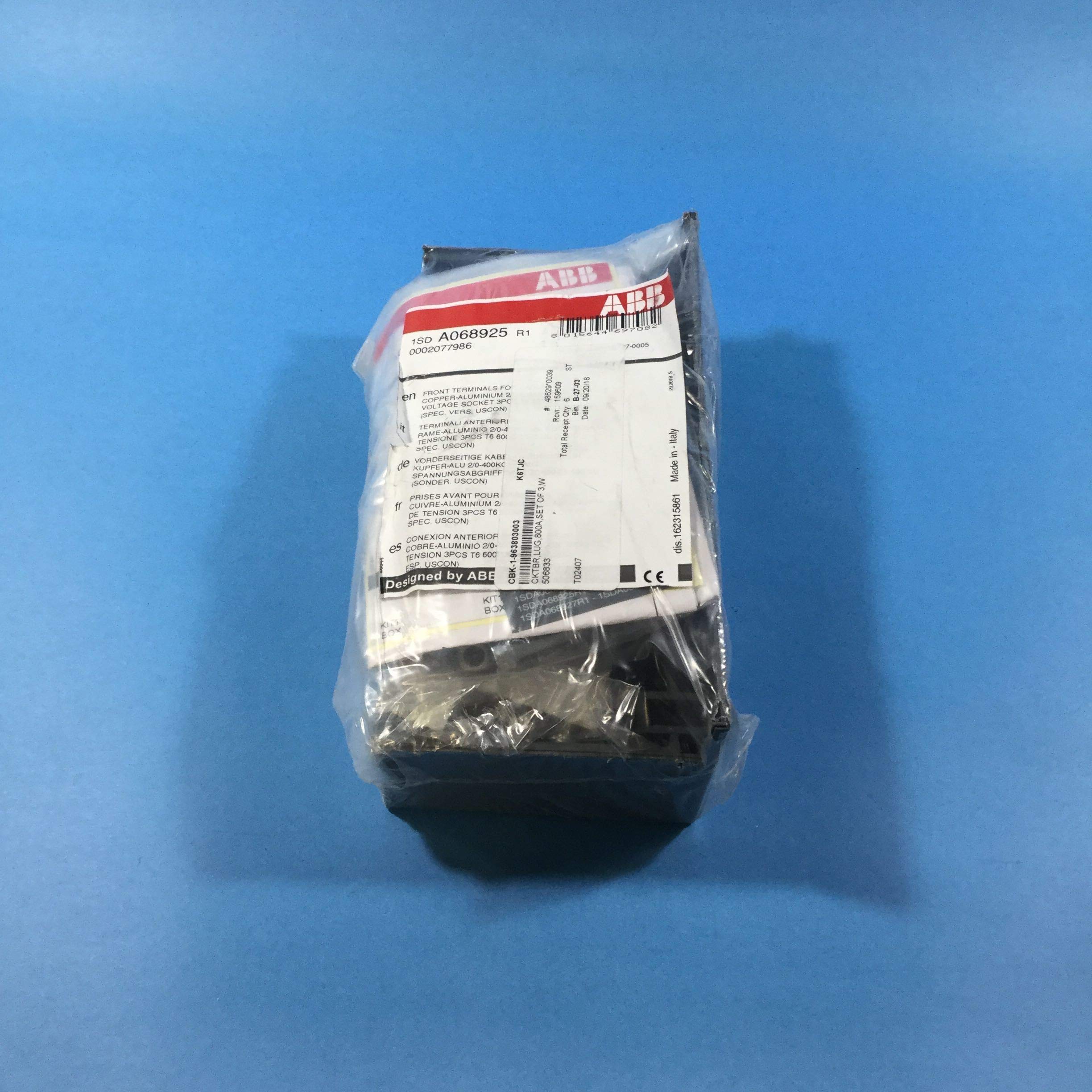 ABB K6TJC Cable Lug Kit - Compatible with T6 Series Molded Case Circuit Breakers | Electrical Panel Installation & Industrial Power Distribution