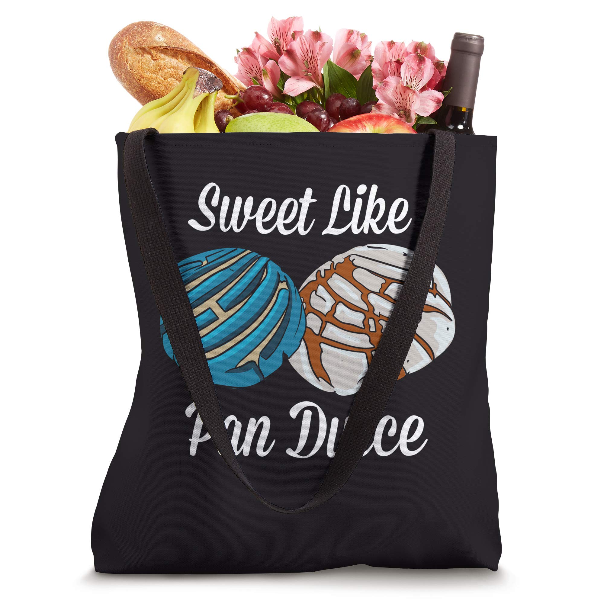 Sweet Like Pan Dulce Tote Bag - Cute Mexican Inspired Canvas Shopping Bag for Women - Perfect for Groceries, Beach Trips & Everyday Use