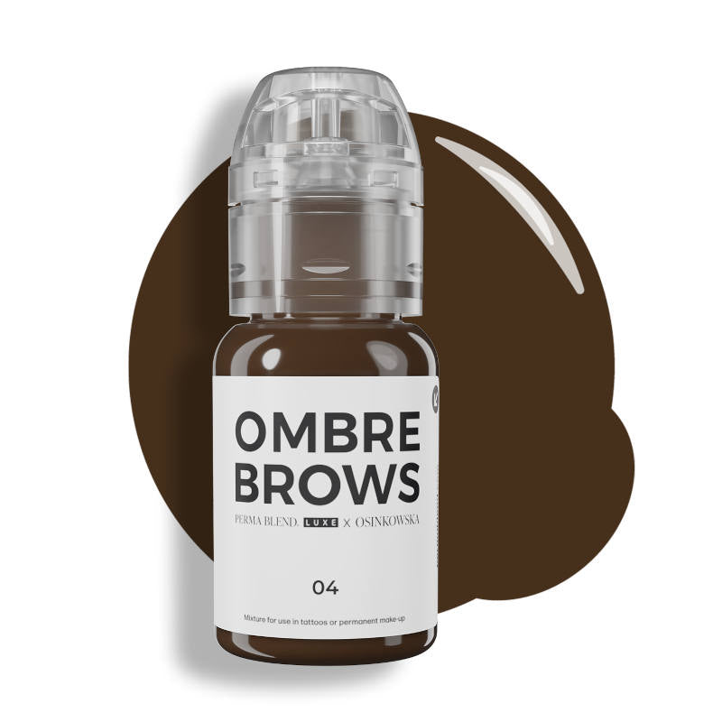 Perma Blend Luxe x Osinkowska Ombre Brows 6 Bottle Set - Professional Eyebrow Tinting Kit for Semi-Permanent Makeup, Salon & Home Use