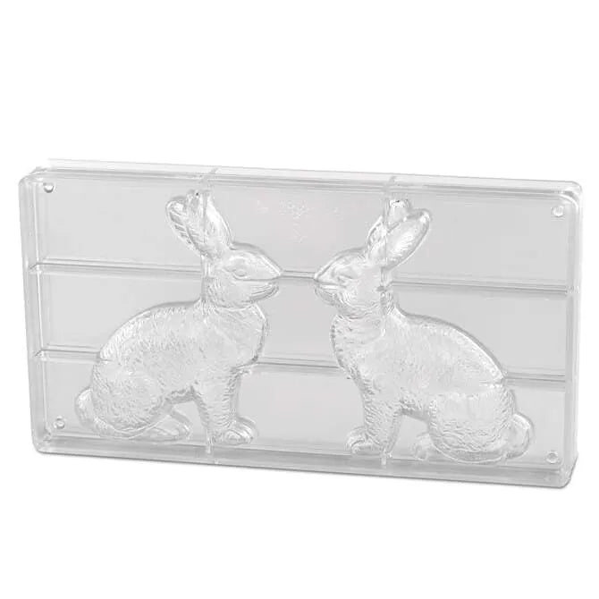 7 Inch Sitting Rabbit Mold - High-Quality Resin Decorative Figurine for Home Decor, Easter, and Spring Display