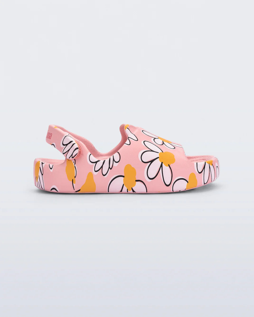Mini Melissa Daisy Velcro Slide Sandals for Girls - Comfortable & Stylish Kids' Shoes for Summer, Beach, and Playtime