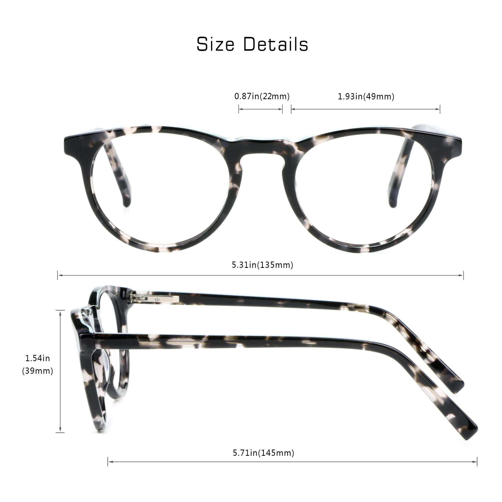 VisionGlobal Blue Light Blocking Glasses for Women & Men - Anti Eyestrain Computer Reading Glasses with Anti Glare - Perfect for Office Work, Gaming & Screen Time