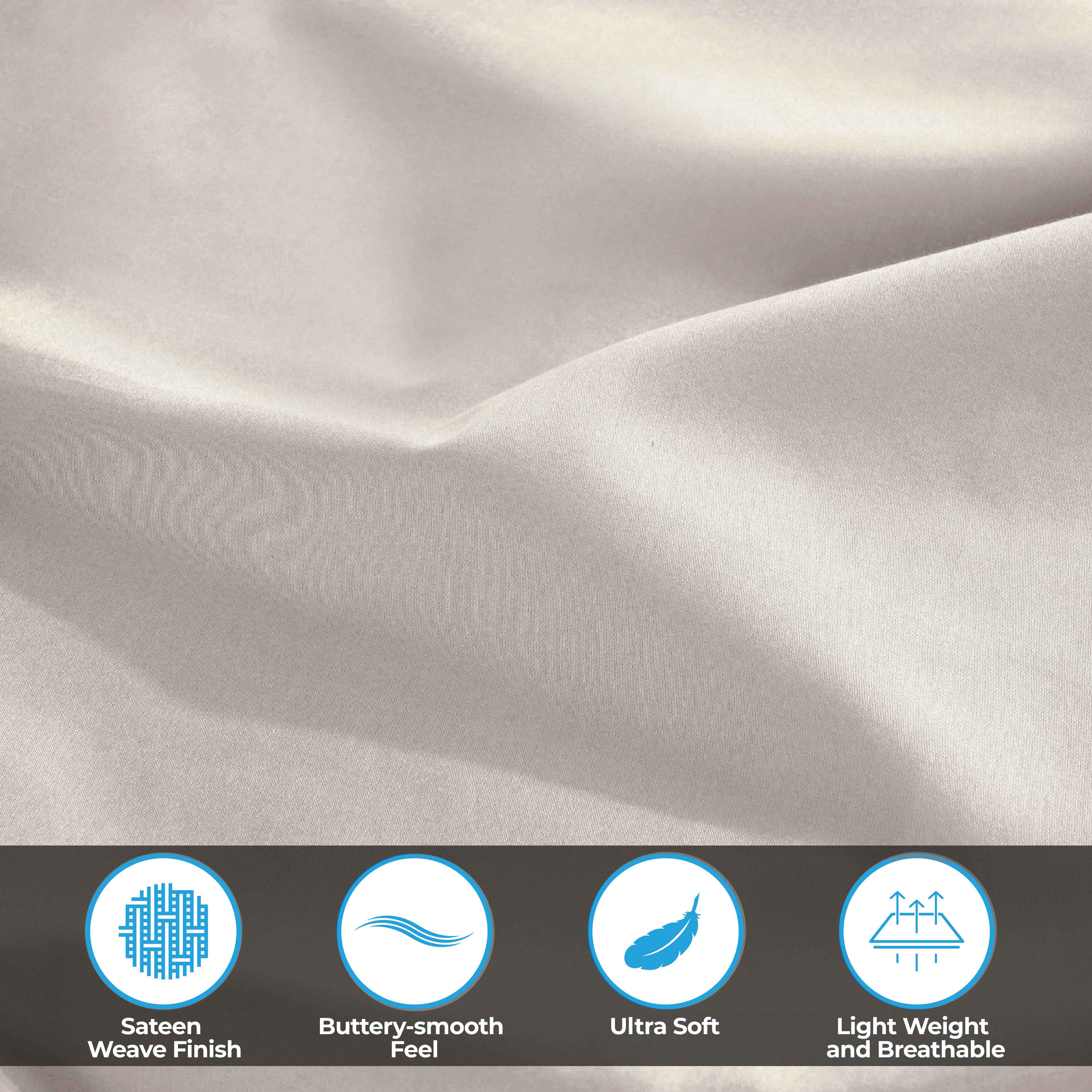 Premium 300 Thread Count Egyptian Cotton Bed Sheet Set - Soft, Breathable & Durable for Ultimate Comfort - Perfect for Luxury Bedrooms & Hotels