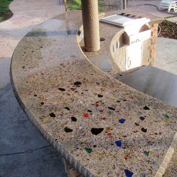 Clear Plate Terrazzo Glass - Elegant & Durable Home Decor for Kitchen, Bathroom, and Office | Shatter-Resistant & Stylish Design for Countertops, Shelving, and Tabletops
