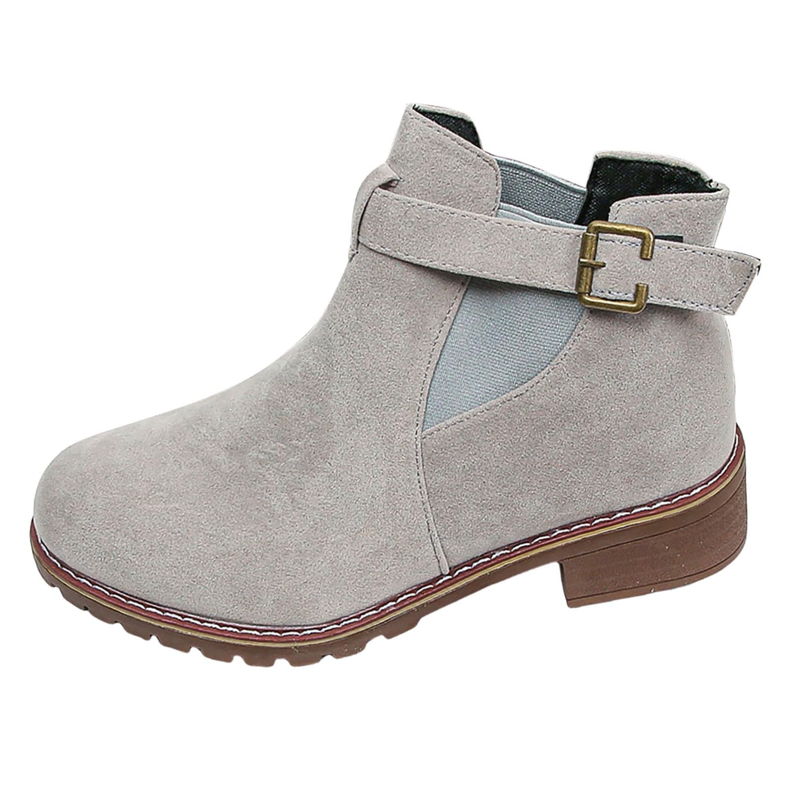 Women's Black High Rain Boots - Flat Strappy Ankle Boots for Wide Calf - Perfect for Rainy Days, Outdoor Adventures & Casual Wear