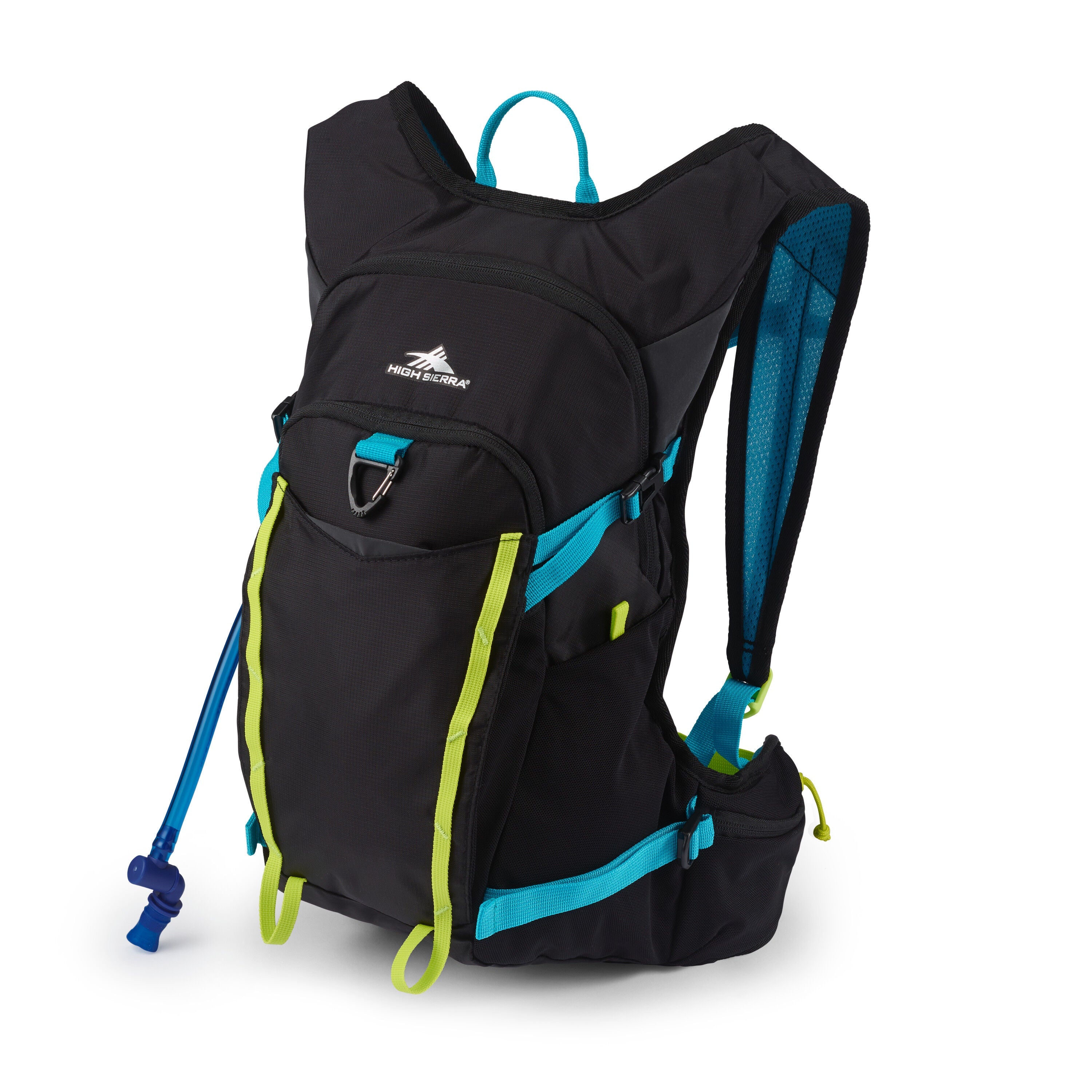 High Sierra Hydrahike 2.0 16L Hydration Backpack - Lightweight Water Bladder Pack for Hiking, Running & Outdoor Adventures (Black)