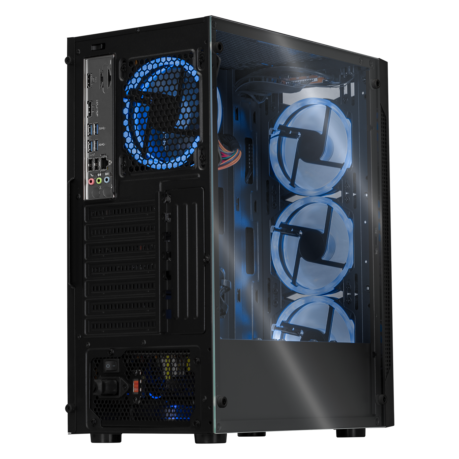 Xtreme PC Gaming Desktop - AMD Radeon Vega Renoir Ryzen 5 5600G, 16GB RAM, 120GB SSD + 2TB HDD, WiFi, Black - Perfect for Gaming, Streaming & Content Creation