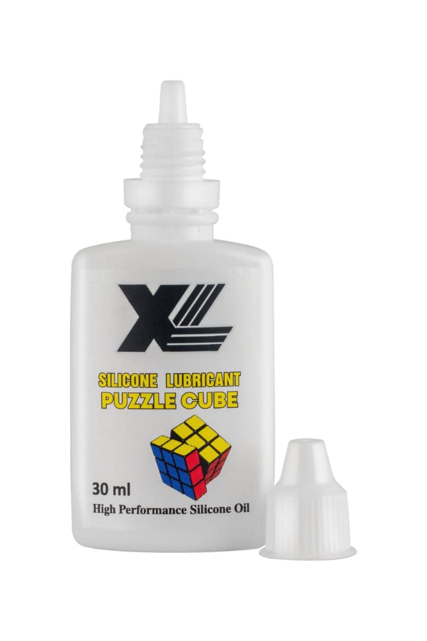 Premium XL Silicone Lubricant for Rubik's Cube & Speed Cubing - 30ml Bottle (1 Pack) - Smooth Fast Turning, Long-Lasting Performance for Puzzle Games & Competitions
