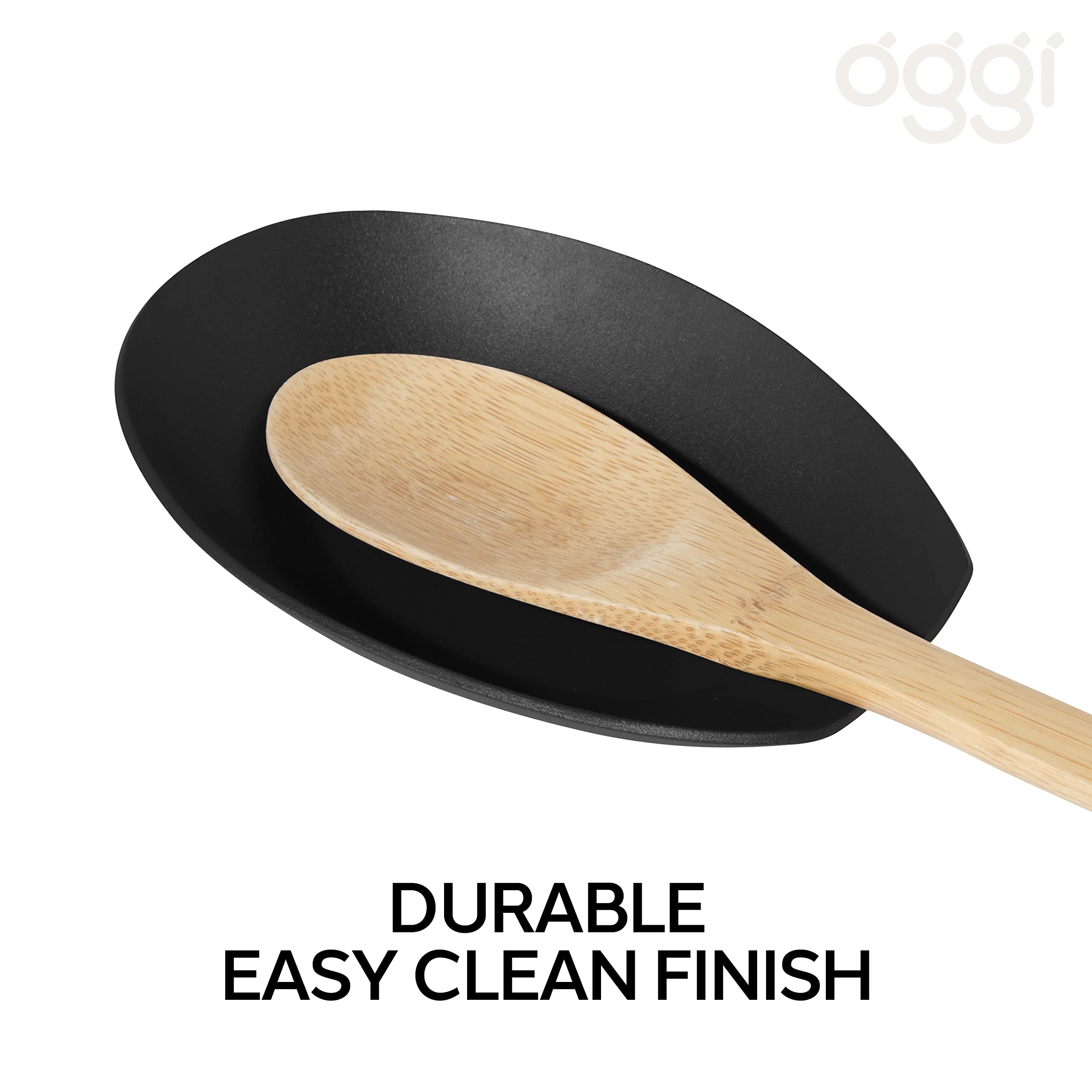 Stainless Steel Spoon Rest for Kitchen - Mess-Free Cooking Utensil Holder, 5.25x3.5 Inch - Perfect for Countertops & Stovetops