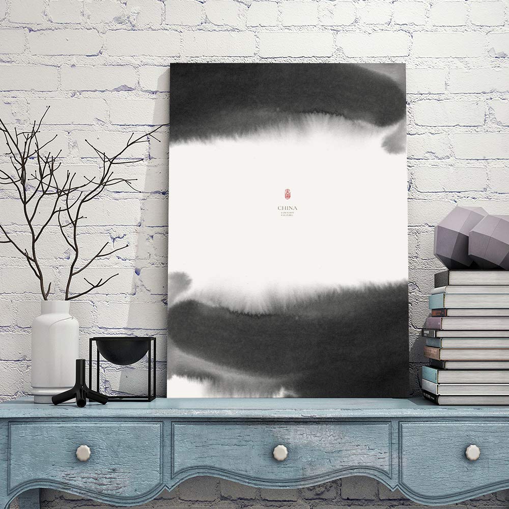 Wall26 Canvas Wall Art Ink and Wash Painting - 16x24 Inches Framed Canvas Prints for Bedroom, Living Room, Office, and Home Decor