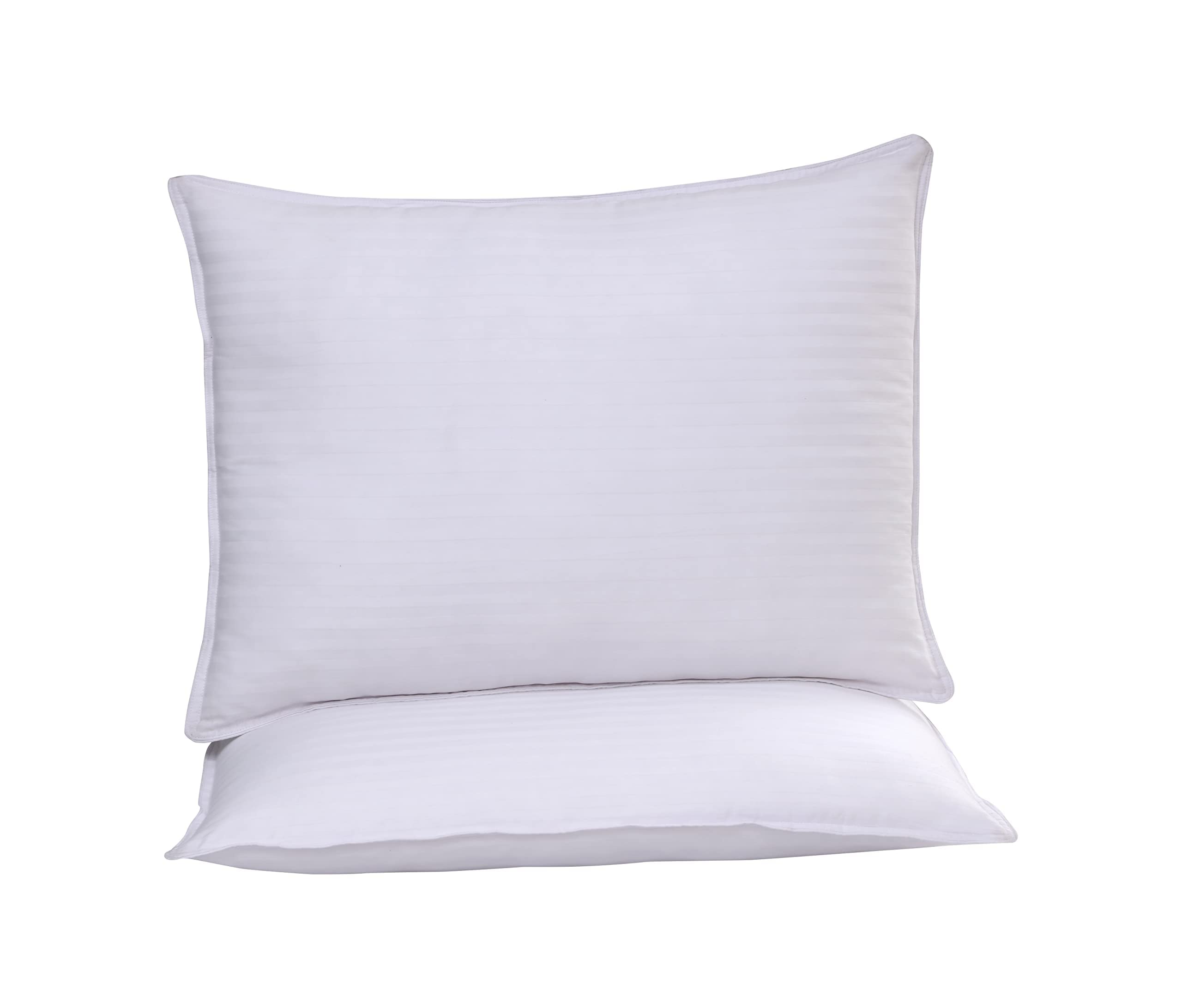 Luxury Cooling Bed Pillows Set of 2 - Queen Size 20x28 Inches - Hotel Quality Plush Soft Pillows for Back, Stomach & Side Sleepers - Breathable Gold Textiles for Ultimate Comfort | Perfect for Hot Sleepers, Guest Rooms & Luxury Bedding Upgrade