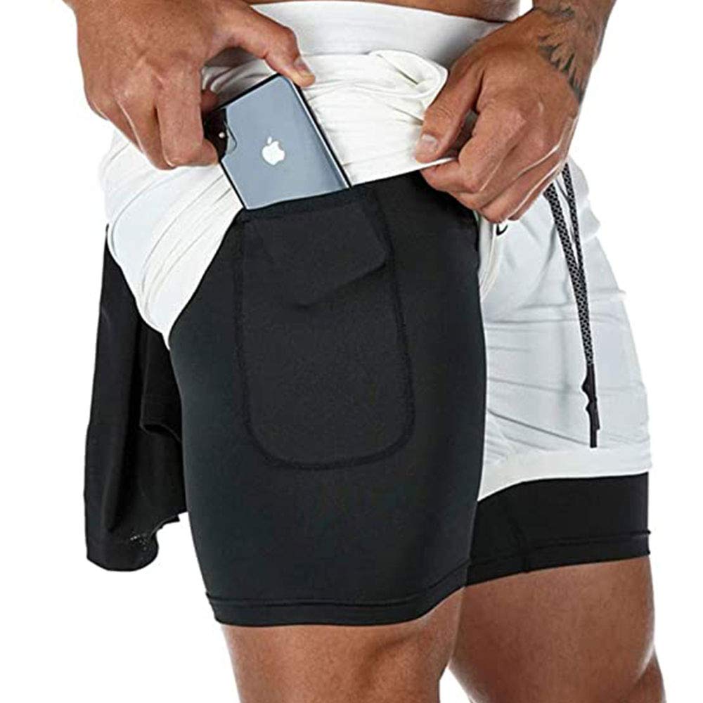 Surenow Men's 2-in-1 Running Shorts - 7