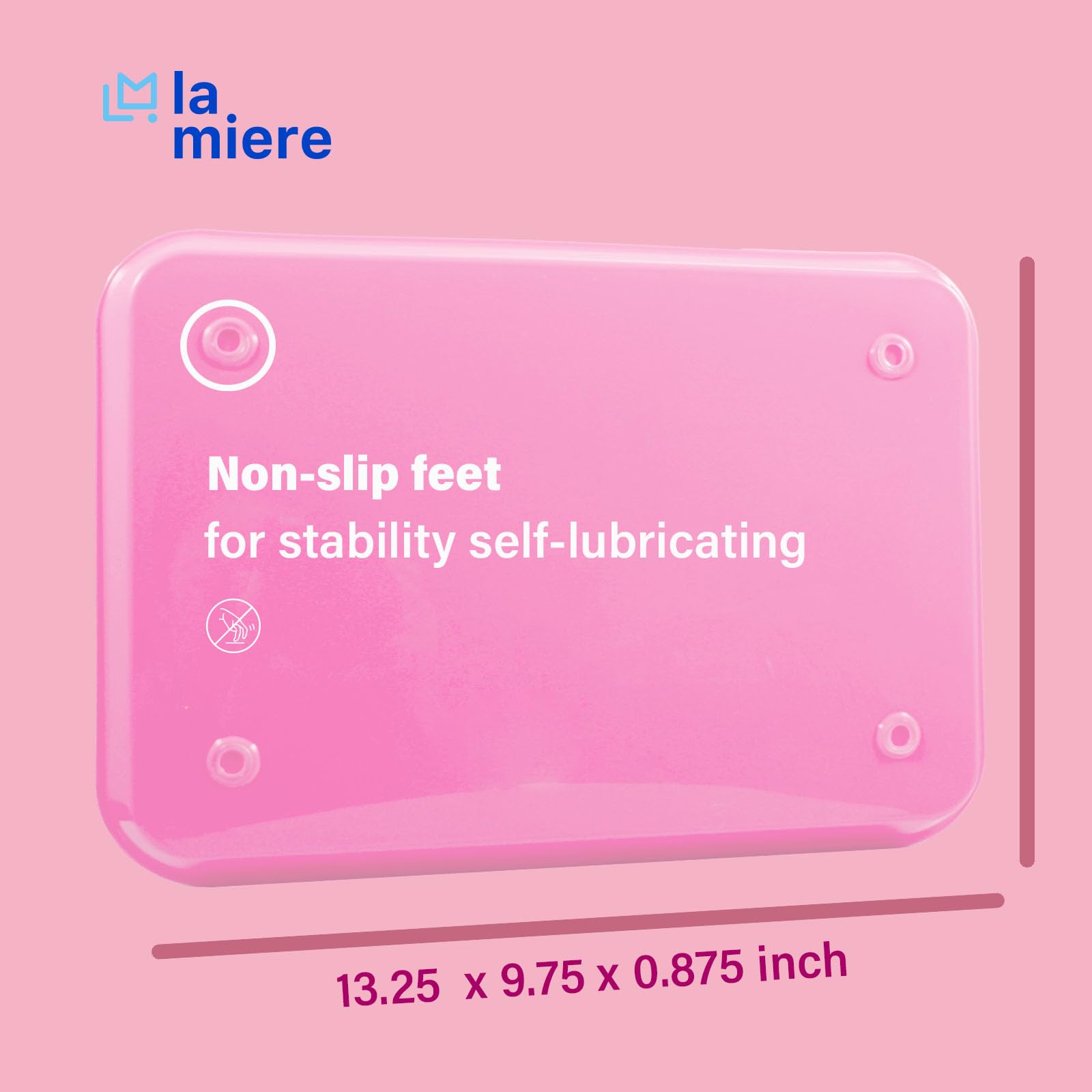 1Pcs Autoclavable Dental Procedure Tray Lockable Set - B-Lok Flat Trays Size B (Ritter), 13.25 x 9.75 x 0.875 Inches, Plastic Instrument Tray - Candy Pink - Ideal for Dental Clinics, Hospitals & Sterile Procedures