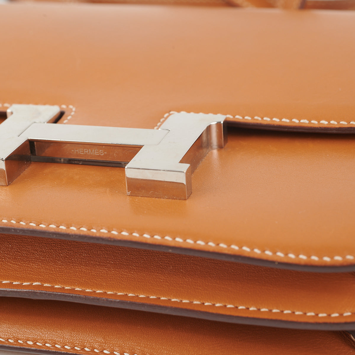 Authentic Hermes Mini Constance Bag in Butler Leather - Natural Sable Color with D Stamp 2019 | Luxury Crossbody Purse for Women, Perfect for Date Nights & Special Occasions