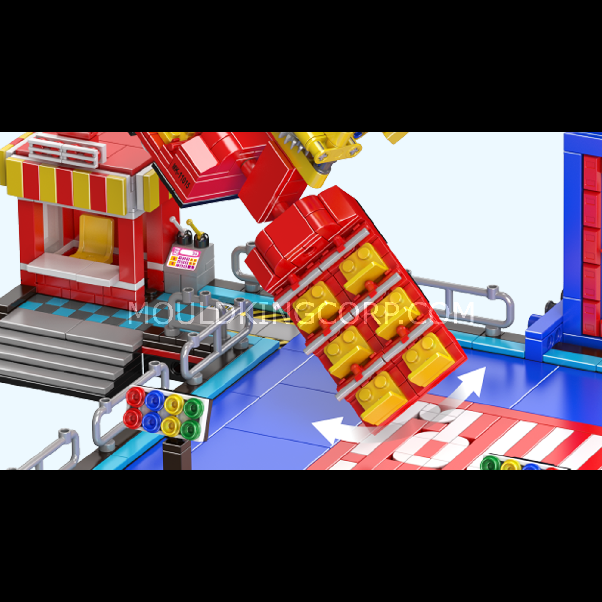 Mould King 11015 Octopus Swing Ride Building Blocks Set - 1,668 Pieces STEM Toy for Kids & Adults | Perfect for Creative Play, Birthday Gifts & Home Decoration