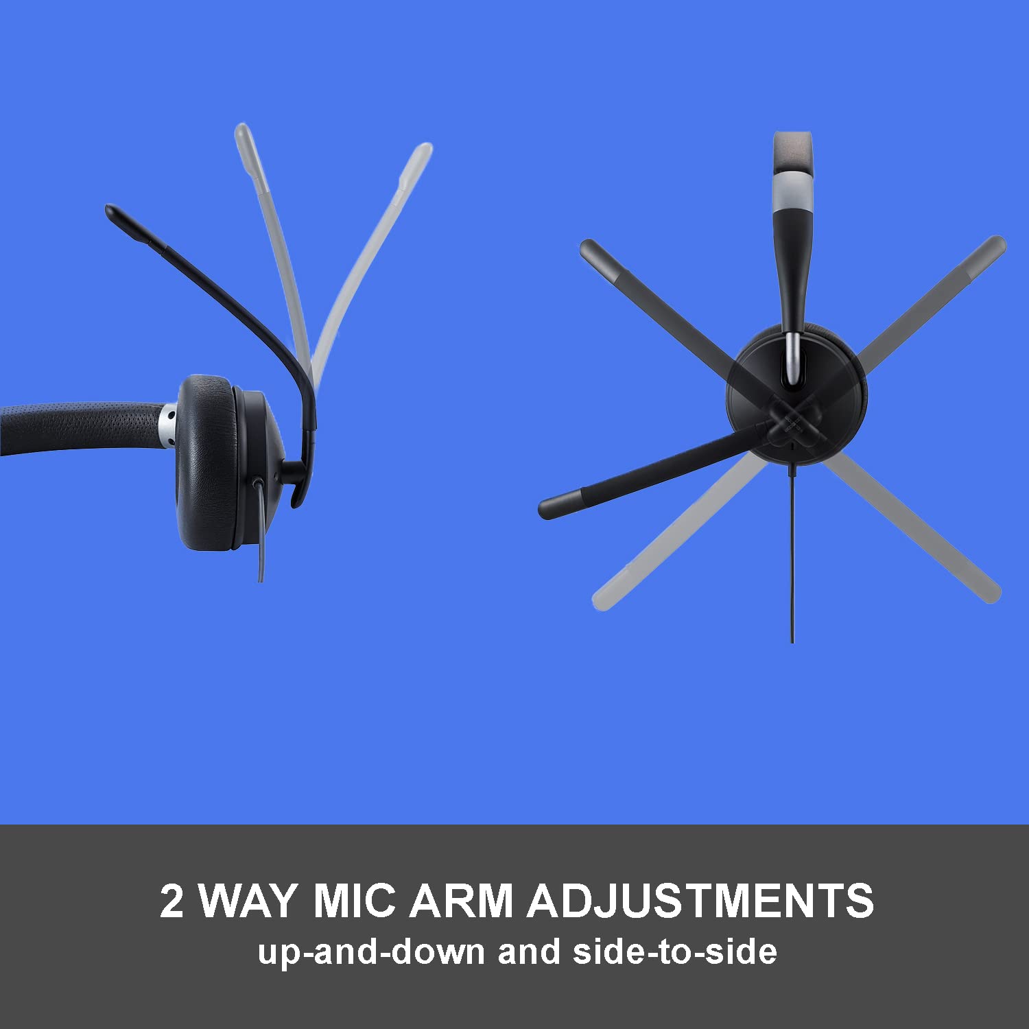 ELECOM Wired Stereo Headphones with Dual Mic Noise Cancelling - USB-A Inline Volume Control for PC, Mac, Laptop (HS-HP101UNCBK) - Perfect for Online Meetings, Gaming & Remote Work