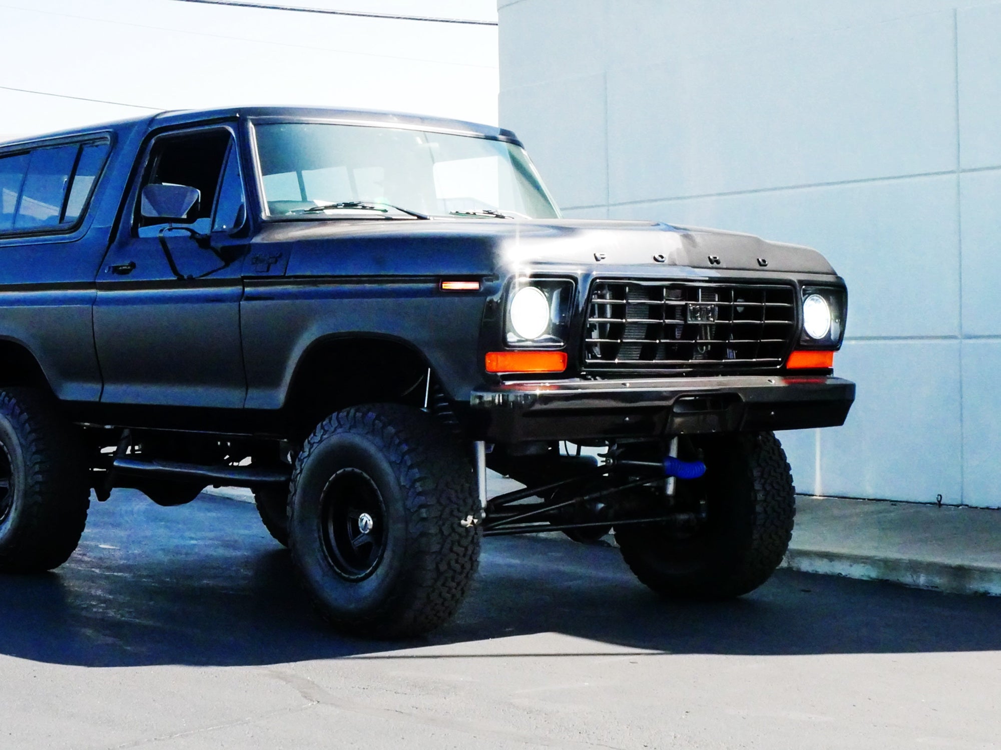 Smoked Amber/Red Full LED Strip Side Markers for 1973-1979 Ford Bronco & F-Series Trucks - Durable Off-Road Lighting Upgrade for Enhanced Visibility & Style
