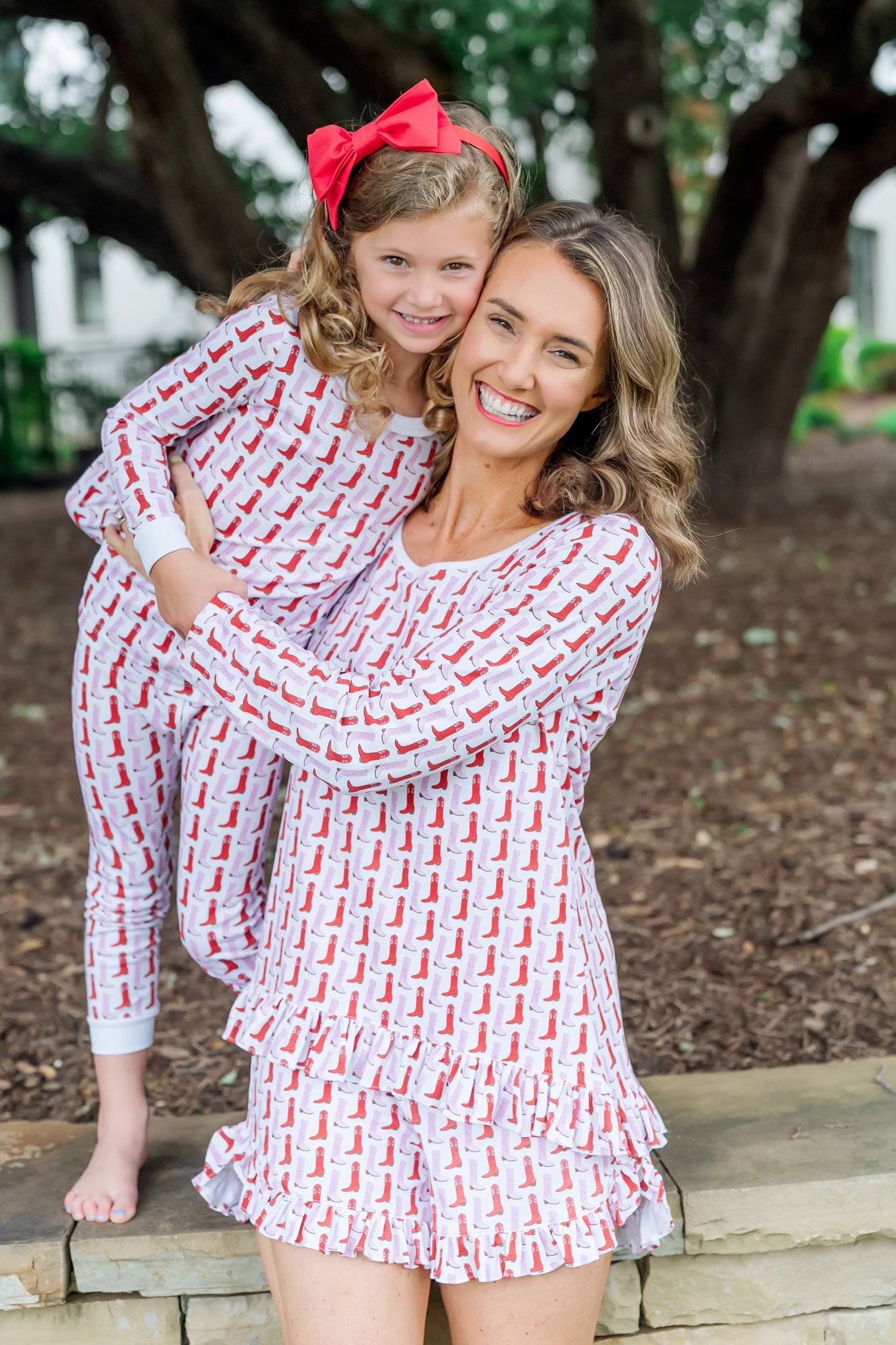 Ava Girls' Pajama Pant Set - Soft Cotton Sleepwear with Matching Top & City Boots Print - Cozy Loungewear for Sleepovers, Bedtime & Relaxing at Home