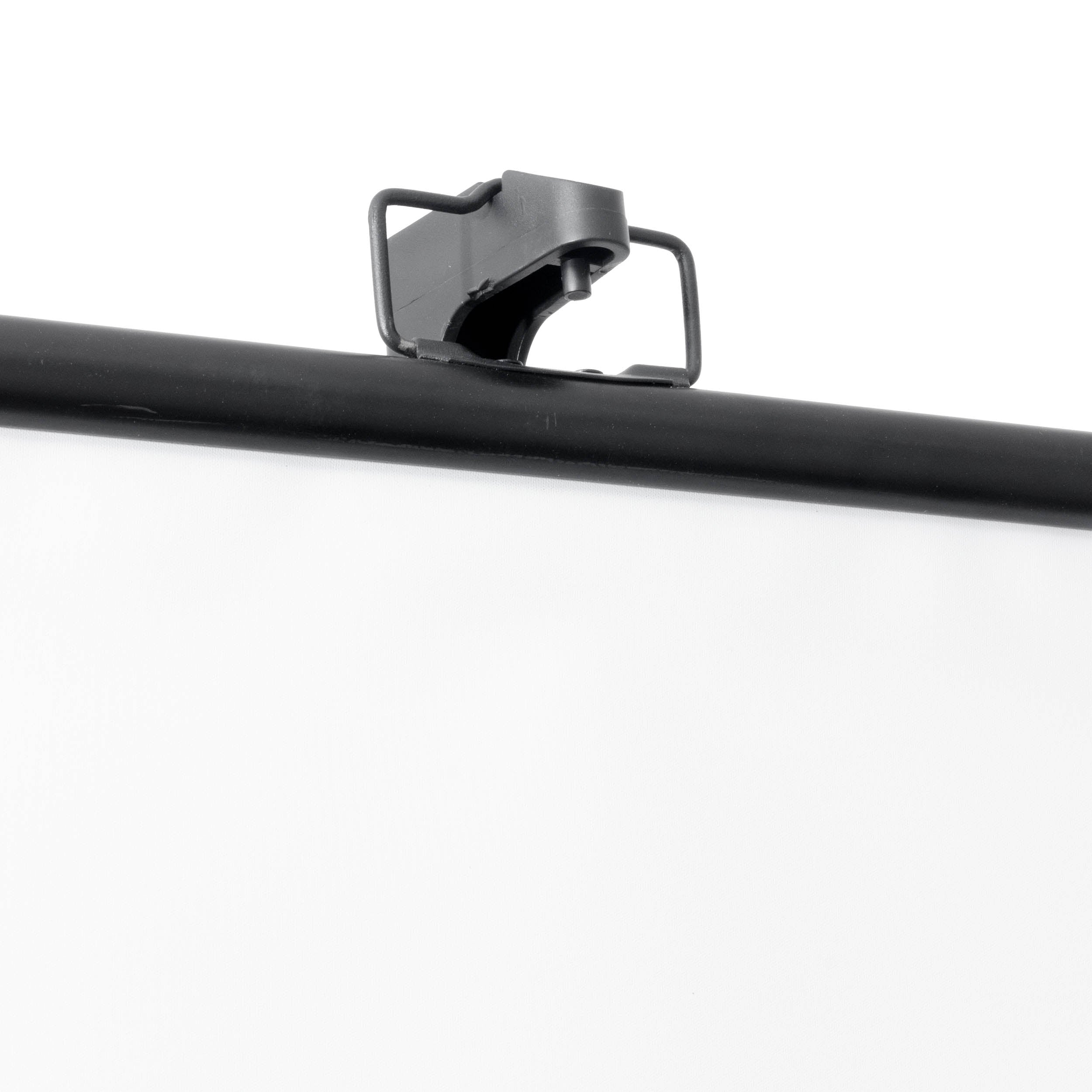 78x132cm White Retractable Photo ID Background Screen with Built-in Stand - Perfect for Passport Photos, Professional Portraits & Studio Backdrops