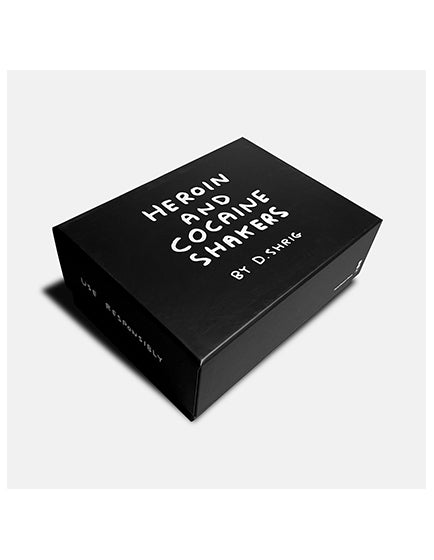 David Shrigley Heroin and Cocaine Salt and Pepper Shakers - Unique Art Collectibles for Kitchen & Dining Decor