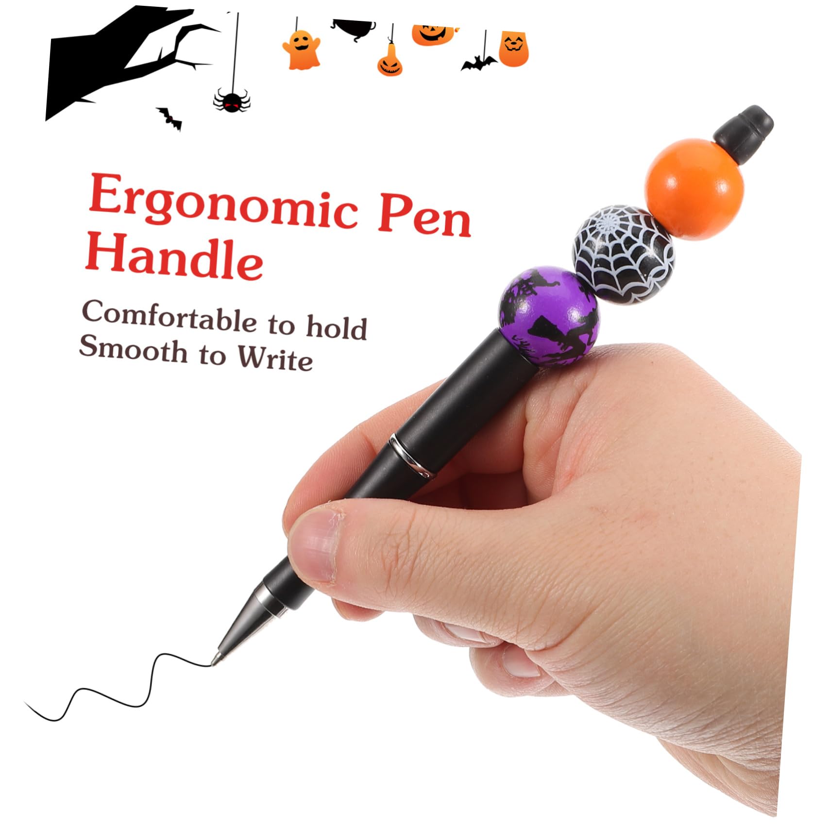 NUOBESTY 24 Pack Halloween Ballpoint Pens - Fun Party Photo Props, Stress Relief Toys for Kids & Adults - Perfect for School, Office, Halloween Party Favors & Gifts