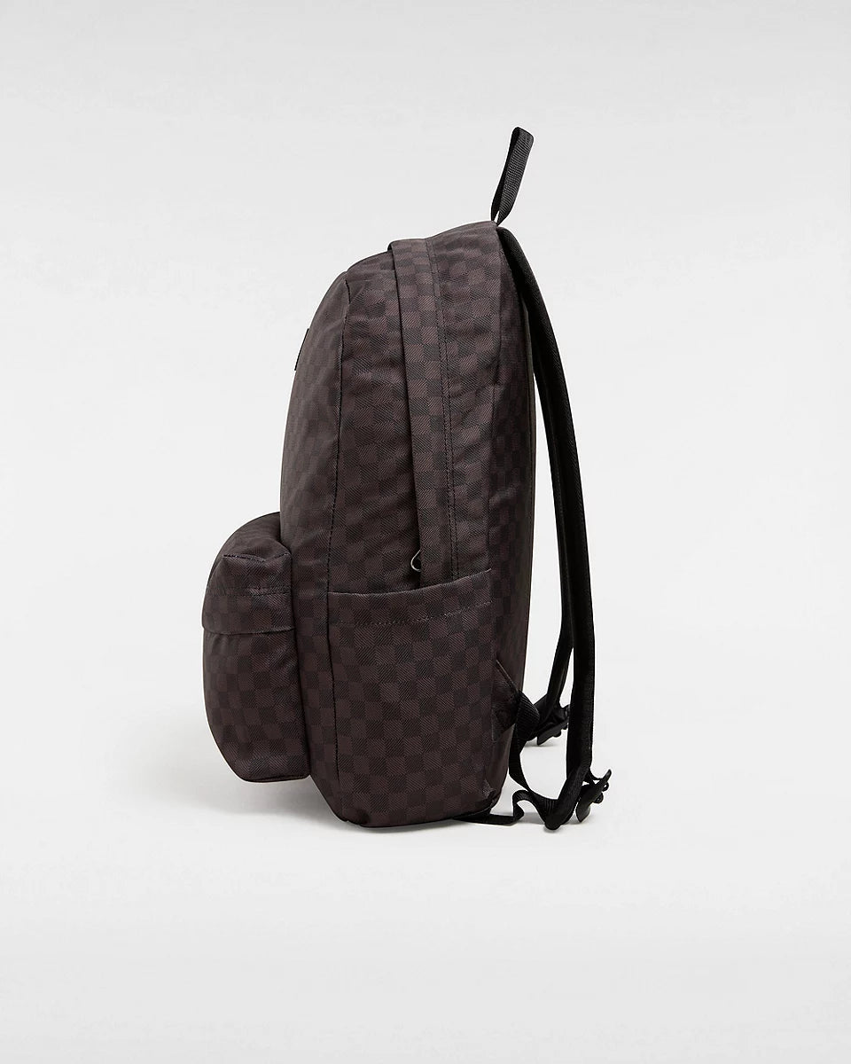 Vans Old Skool Check Black Backpack - Stylish & Durable School & Travel Backpack for Men & Women - Perfect for College, Work & Outdoor Adventures