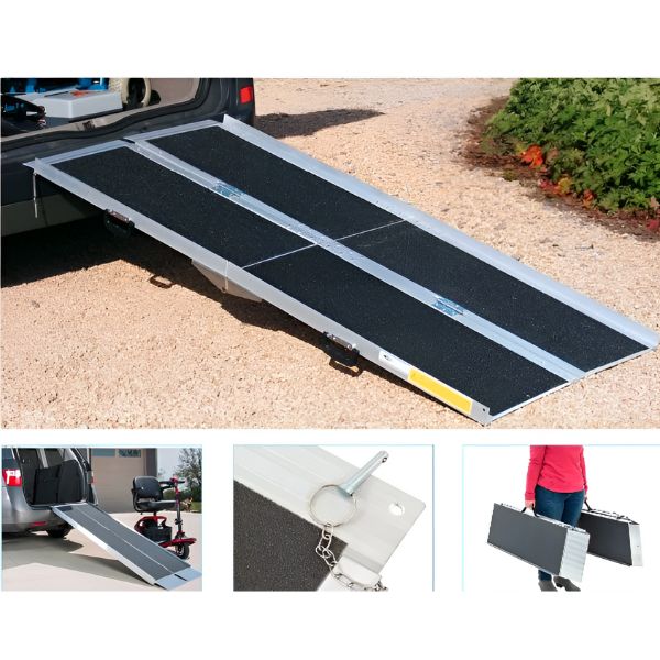 GO Ramp Portable 7 FT Suitcase Ramp by GomfyGo - Lightweight Aluminum Loading Ramp for Wheelchairs, Scooters & Luggage | Perfect for Travel, Moving & Home Use