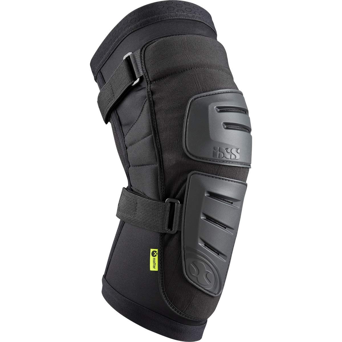 iXS Trigger Race Knee Guard - Black, Size L - Protective Mountain Bike Gear for Men & Women - Ideal for Downhill, Trail Riding & BMX Racing