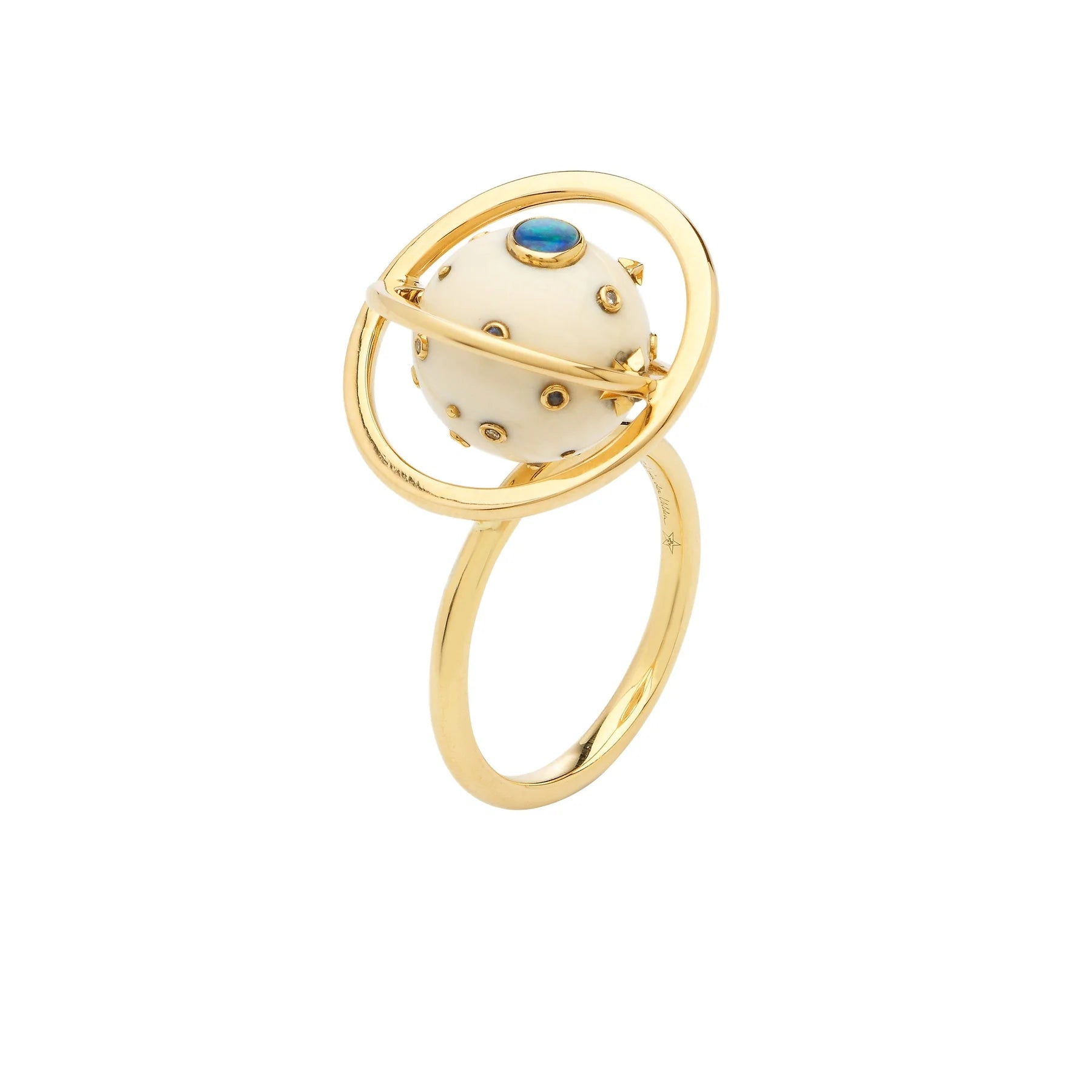 Galaxy Spinning Ring - Hypnotic Hand Fidget Toy for Stress Relief & Focus - Perfect for ADHD, Anxiety, and Office Use