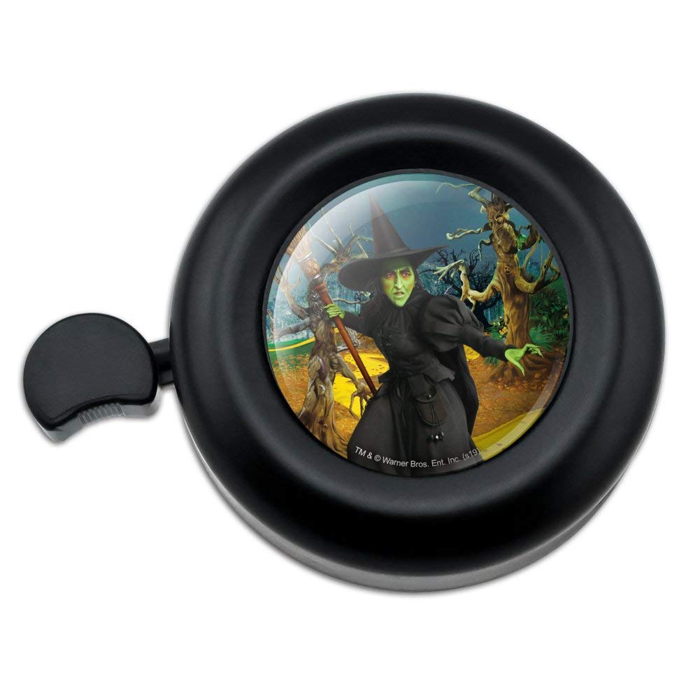 Wizard of Oz Wicked Witch Character Bike Bell - Loud Bicycle Handlebar Bell for Safety & Fun - Perfect for Halloween, Themed Rides & Oz Fans