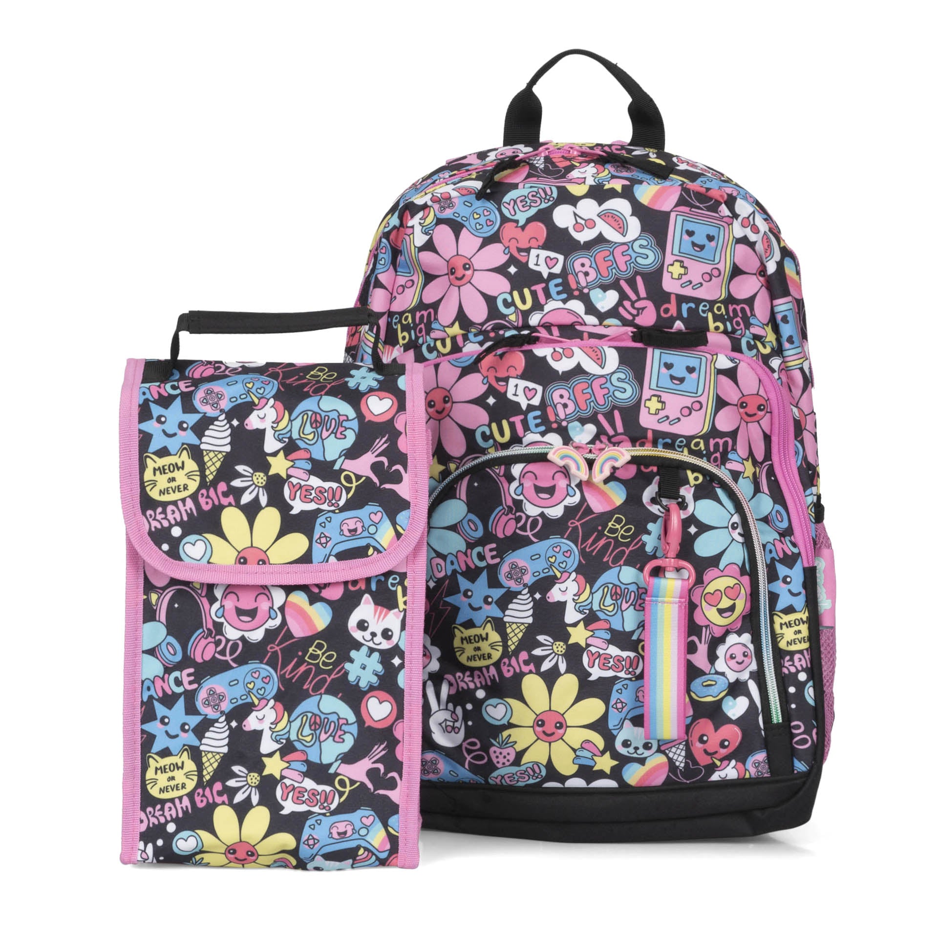 SMASH Backpack with Lunch Bag & Key Leash - Durable School Backpack for Kids & Teens, Perfect for School, Travel & Outdoor Adventures