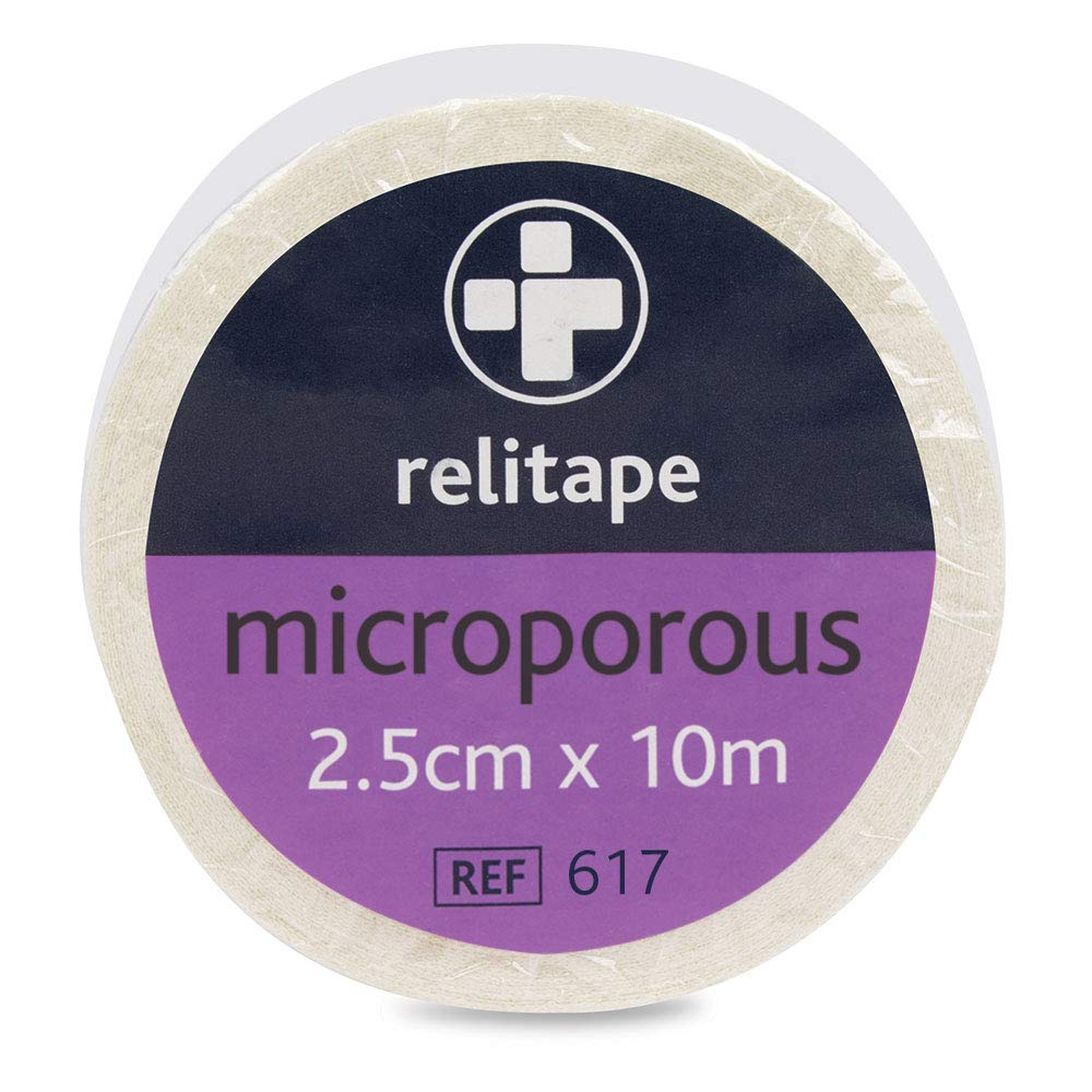 Reliance Medical 1000 Pack 2.5cm Microporous First Aid Tape - Breathable Surgical Tape for Wound Dressing, Sports Injuries & Bandage Securing