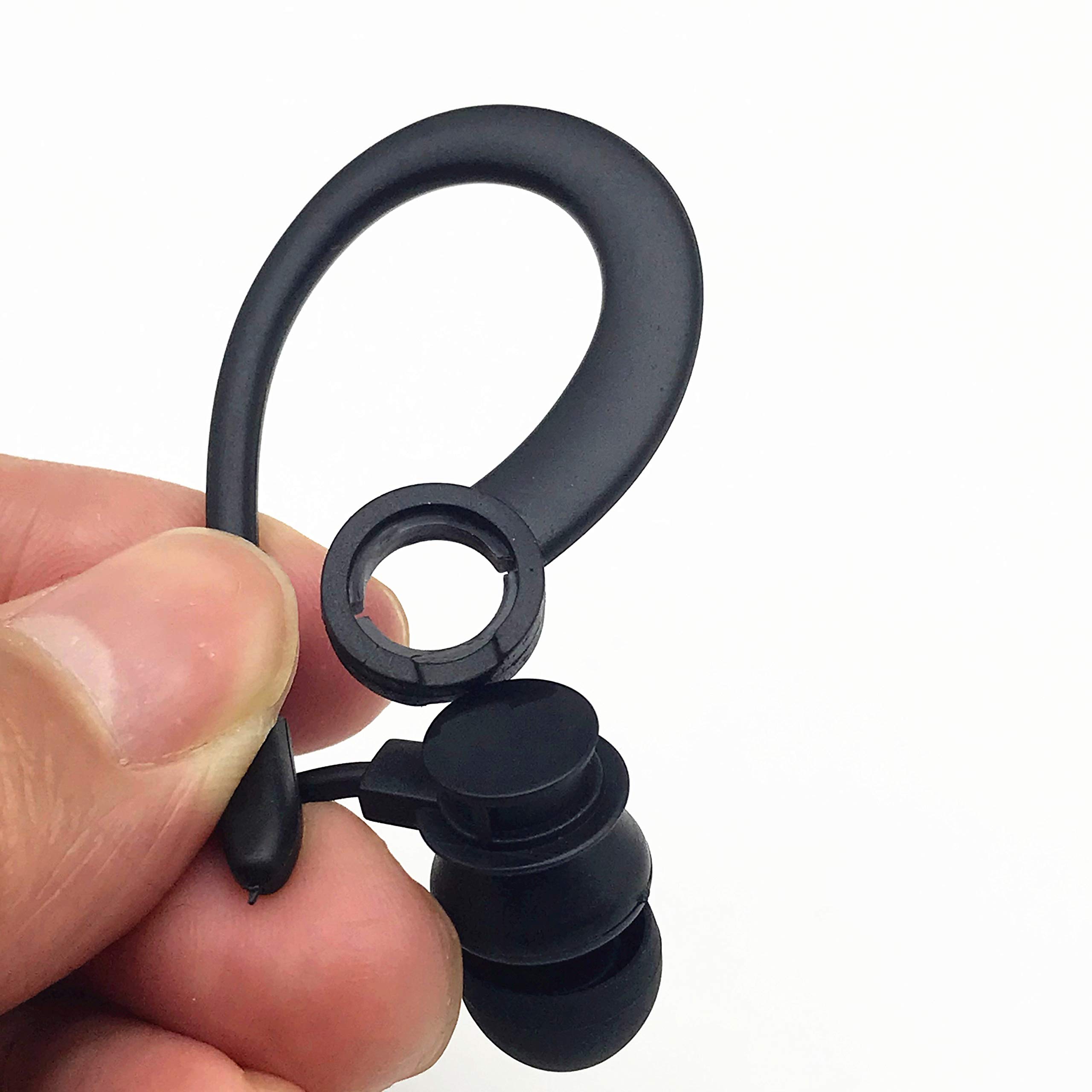 LINHUIPAD Single Side Earphone - In-Ear Stereo to Mono Earbuds with 3.5mm Plug & Ear Hook - Compatible with Android Smartphones & MP3 Players - Perfect for Workouts, Driving & Hands-Free Calls