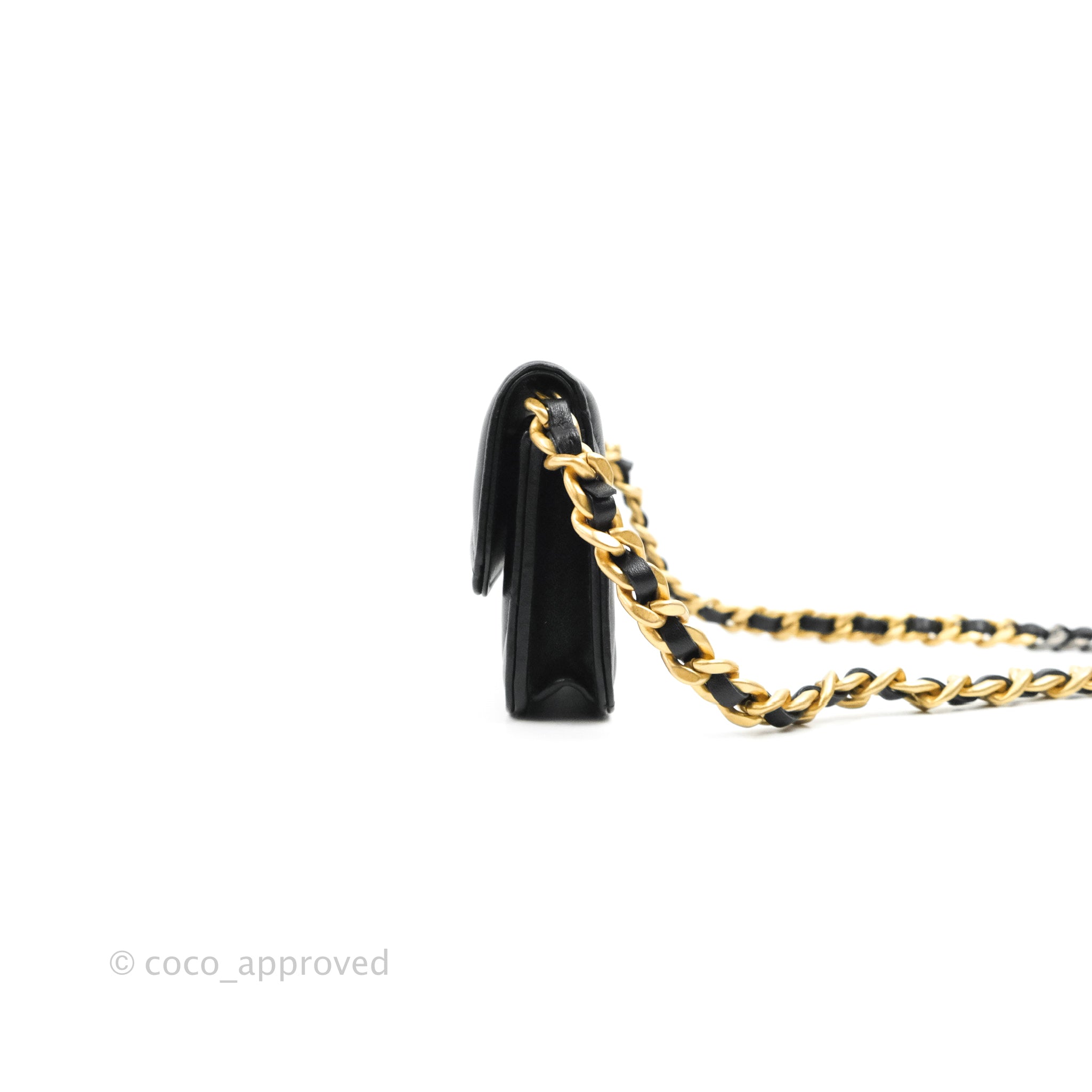Chanel 19 Mini Clutch with Chain Black Lambskin Mixed Hardware Bag - Luxury Designer Crossbody Purse for Women | Perfect for Evening Parties, Date Nights & Special Occasions