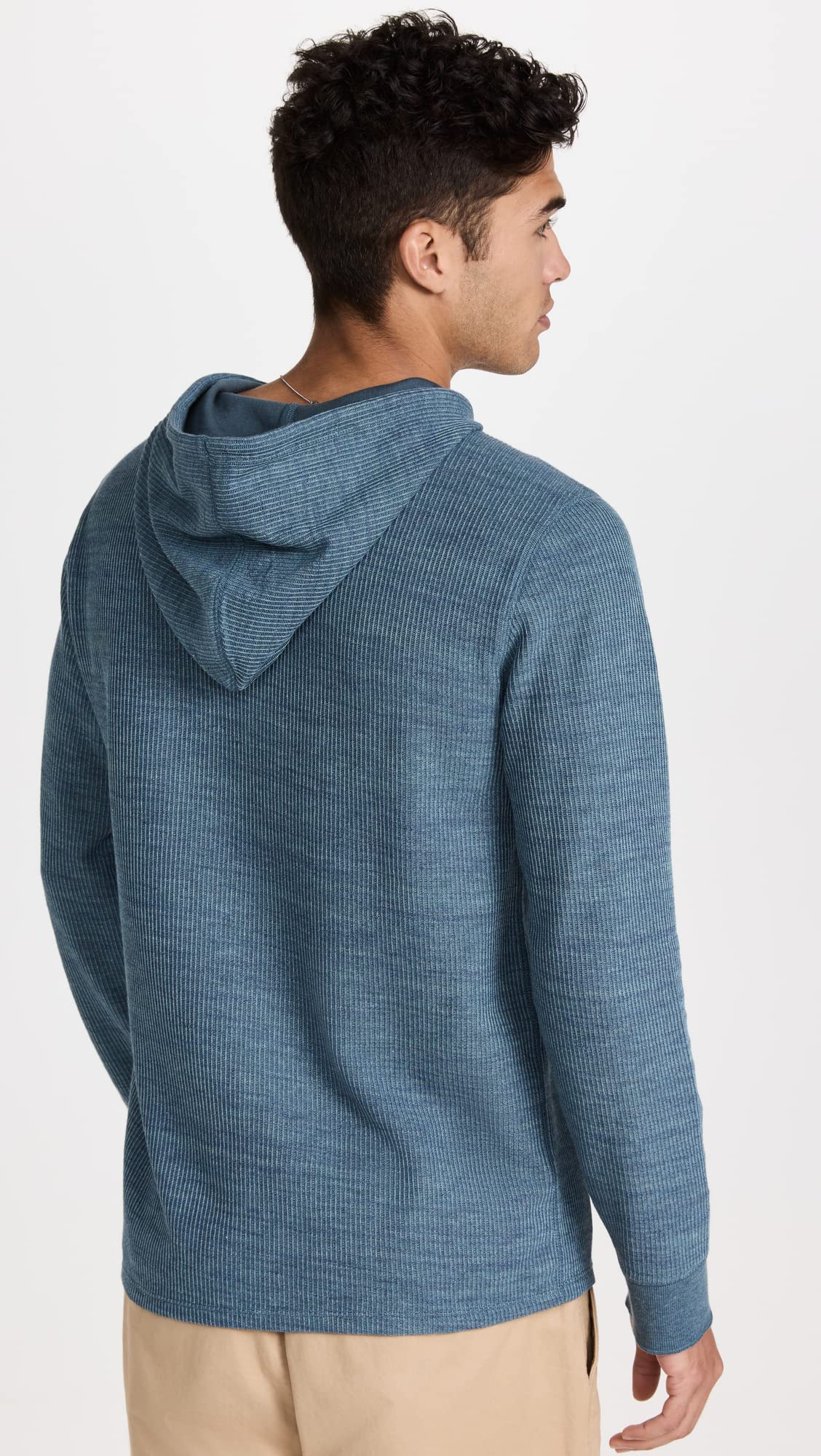 Vince Men's H Thermal Pullover Hoodie - Warm Fleece-Lined Winter Sweatshirt for Outdoor Activities, Hiking & Casual Wear