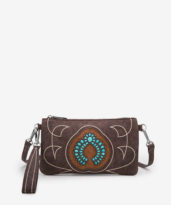 Montana West Concho Clutch Purse - Stylish Western Crossbody Bag for Women | Perfect for Parties, Weddings & Night Out